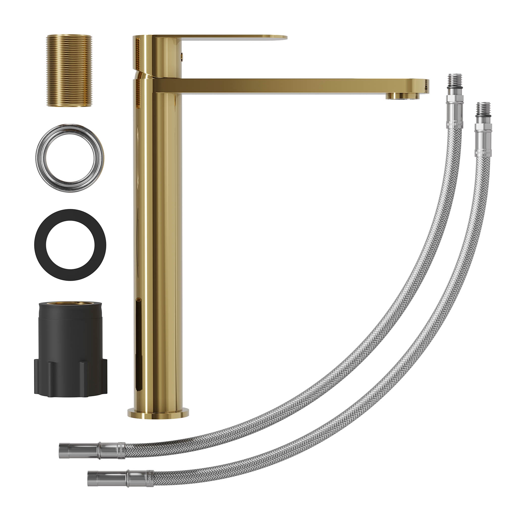Tårnby, Mixer - Wash Basin, Brass Shiny - 3,5 cm - MASTERSTORE - 8595677184556 - Mixer - Wash Basin - 28 - 027 - 02 - 64 - 02 - 8595677184556