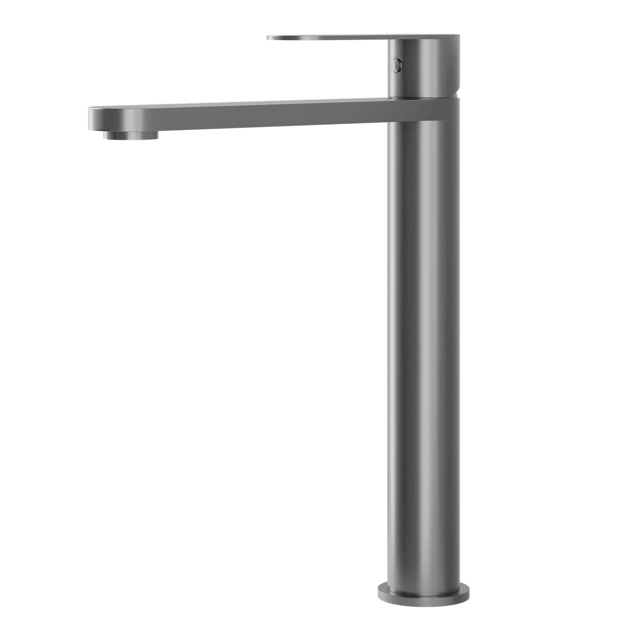 Tvättställsblandare med modern design - hög modell 27,3 cm - mattsvart - Tårnby