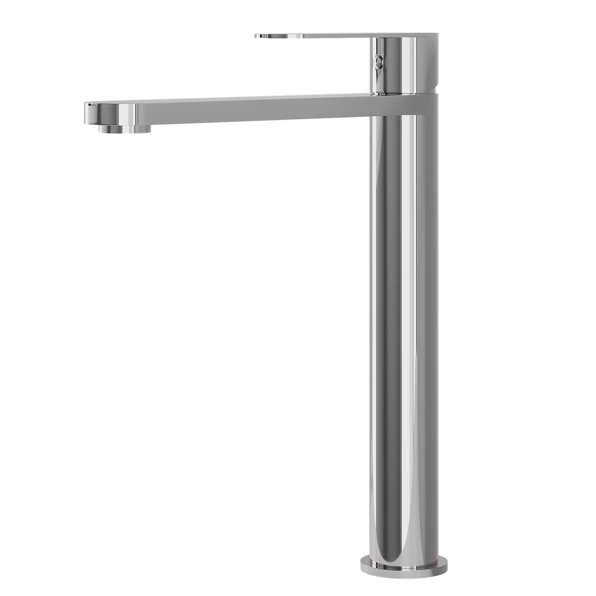 Tvättställsblandare med modern design - hög modell 27,3 cm - mattsvart - Tårnby