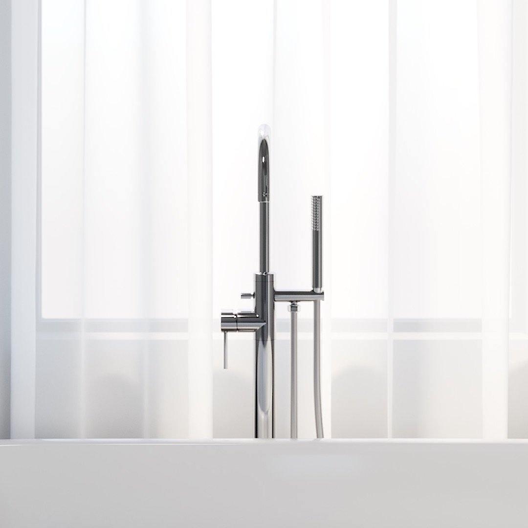 Dragør, Blandare - Badkar, Krom - 23 cm - Blandare - Badkar - BATH DELUXE - PRESTIGE - 28-114-01-60-00 - BATHDELUXE SWEDEN