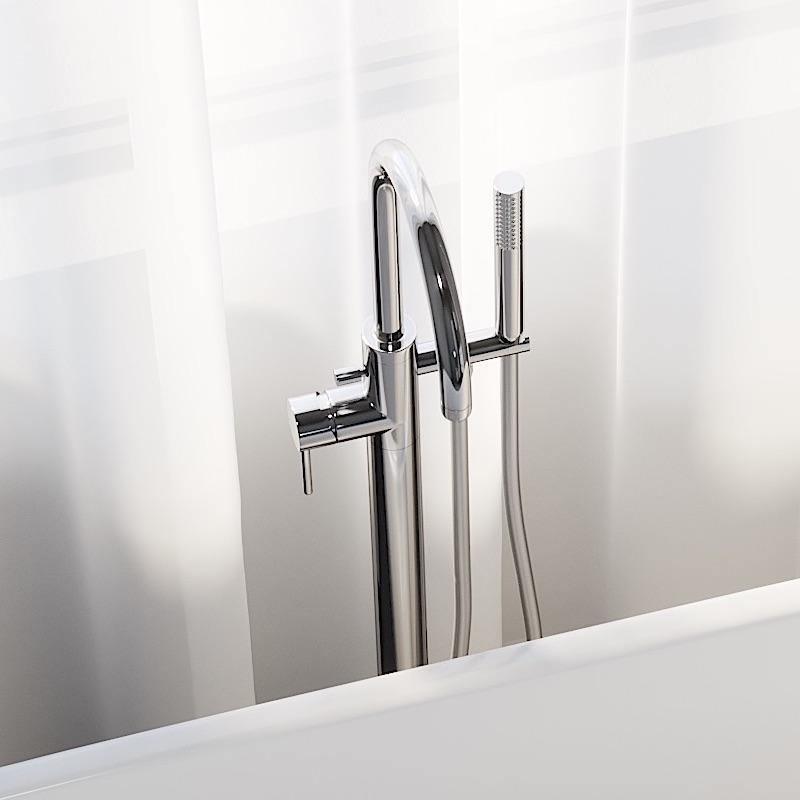 Dragør, Blandare - Badkar, Krom - 23 cm - Blandare - Badkar - BATH DELUXE - PRESTIGE - 28-114-01-60-00 - BATHDELUXE SWEDEN