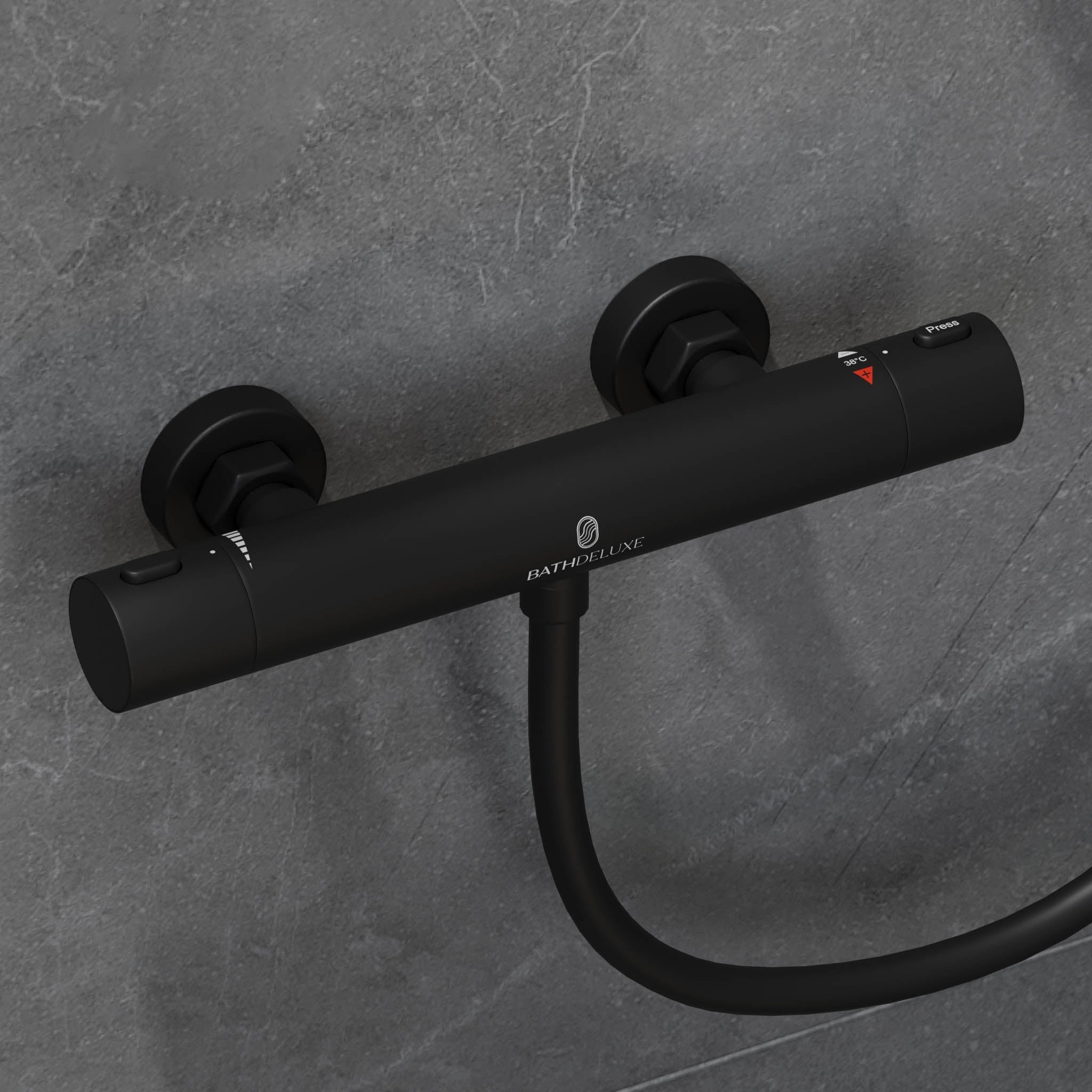 Holly, Mixer - Shower, Black Mat - MASTERSTORE - 8595677189414 - Mixer - Shower - 28-150-17-02-02 - 8595677189414