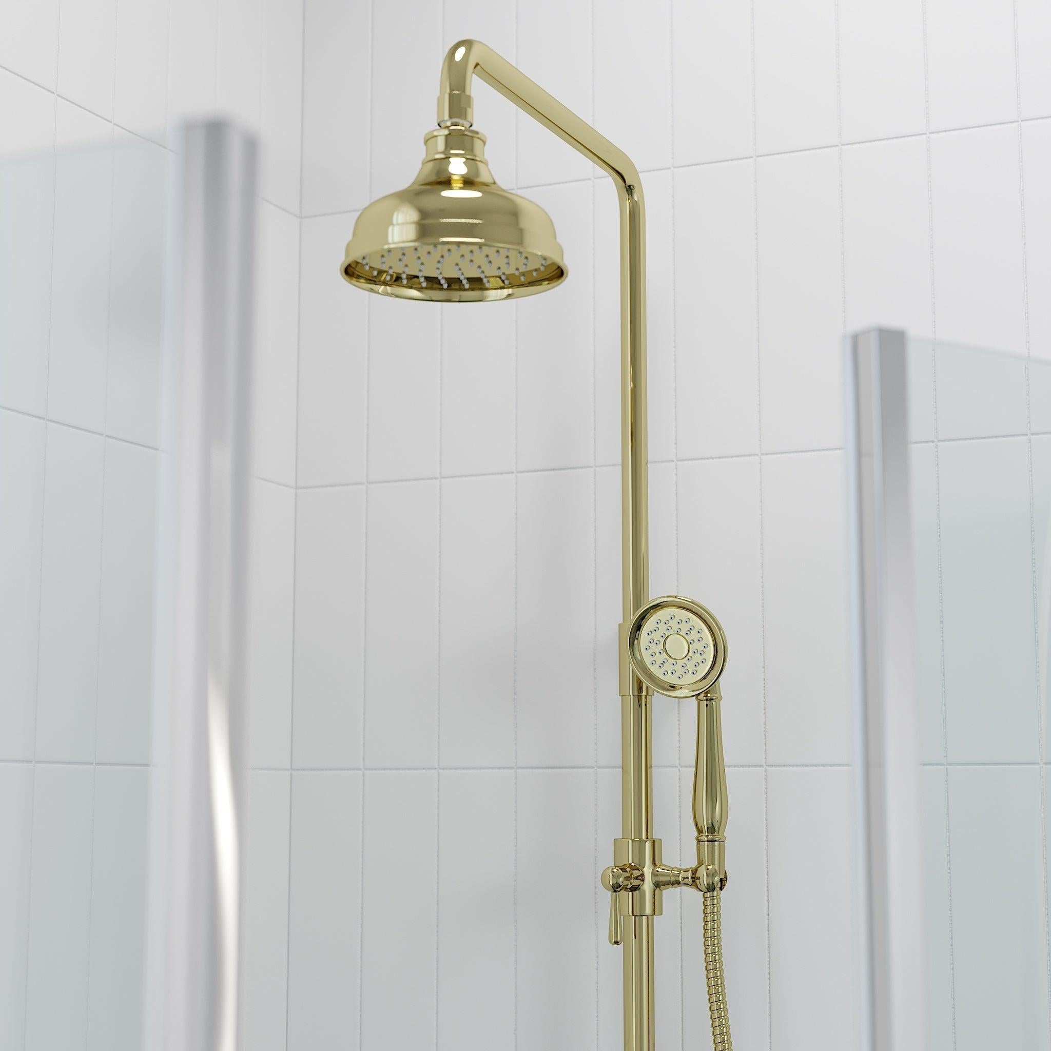 Ærøskøbing, Shower Tube Set, Brass - 15 cm - MASTERSTORE - 8595677102444 - Shower Tube Set - 31 - 120 - 04 - 64 - 00 - 8595677102444