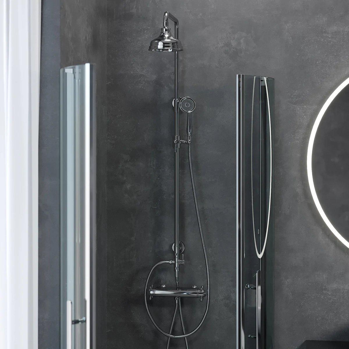 Ærøskøbing, Shower Tube Set, Brass - 15 cm - MASTERSTORE - 8595677102444 - Shower Tube Set - 31 - 120 - 04 - 64 - 00 - 8595677102444