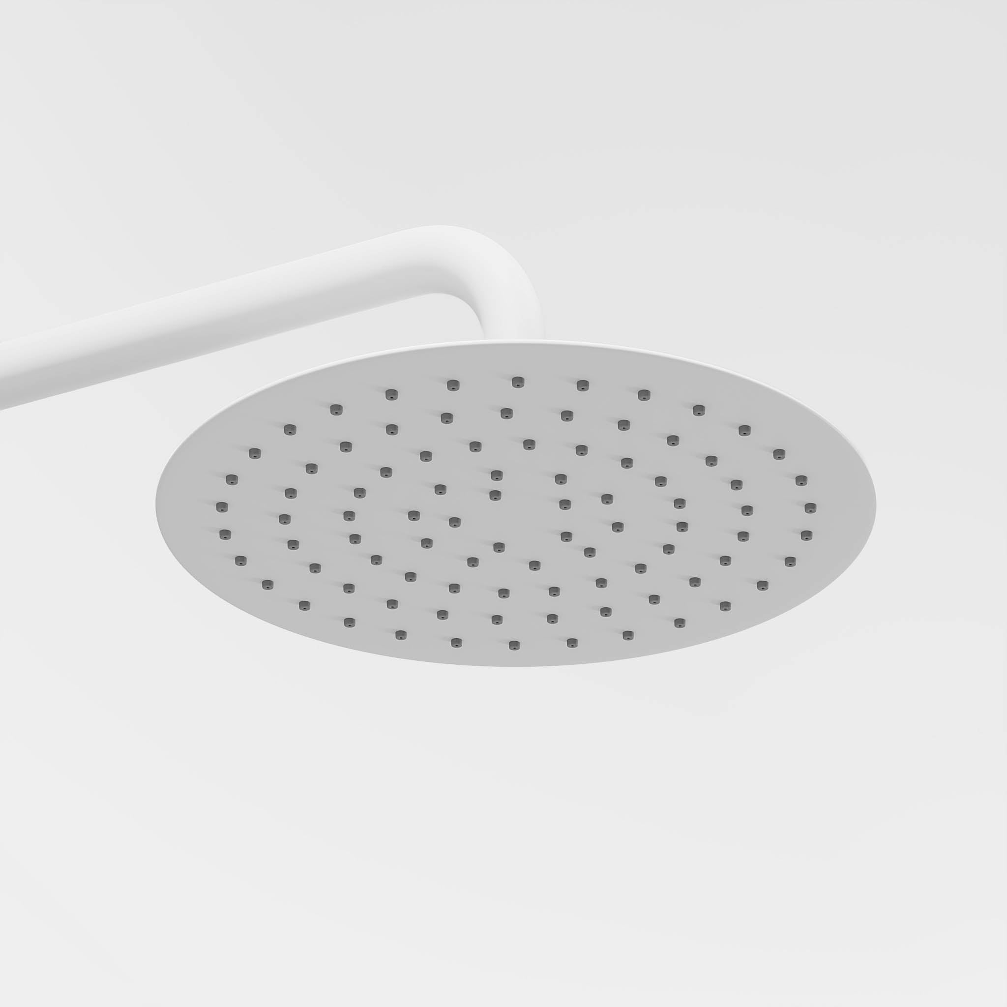 Takduschset med termostatblandare 150mm C/C - Ø250 mm takdusch, handdusch - mattvit - Dragør - Duschsystem - Bath Deluxe - Dragør - 31-120-05-01-00 - BATHDELUXE SWEDEN