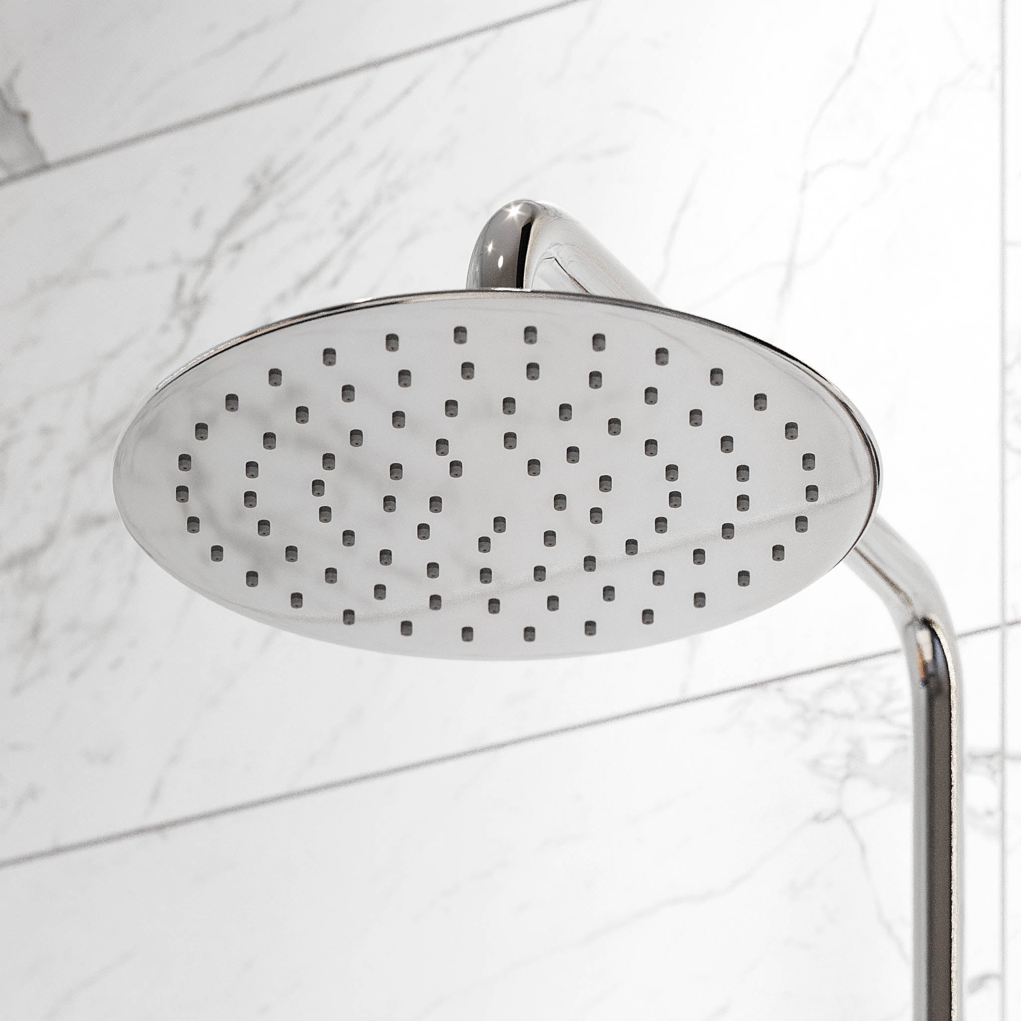 Takduschset med termostatblandare 150mm C/C - Ø250 mm takdusch, handdusch - krom - Dragør - Duschsystem - Bath Deluxe - Dragør - 31-120-05-60-00 - BATHDELUXE SWEDEN