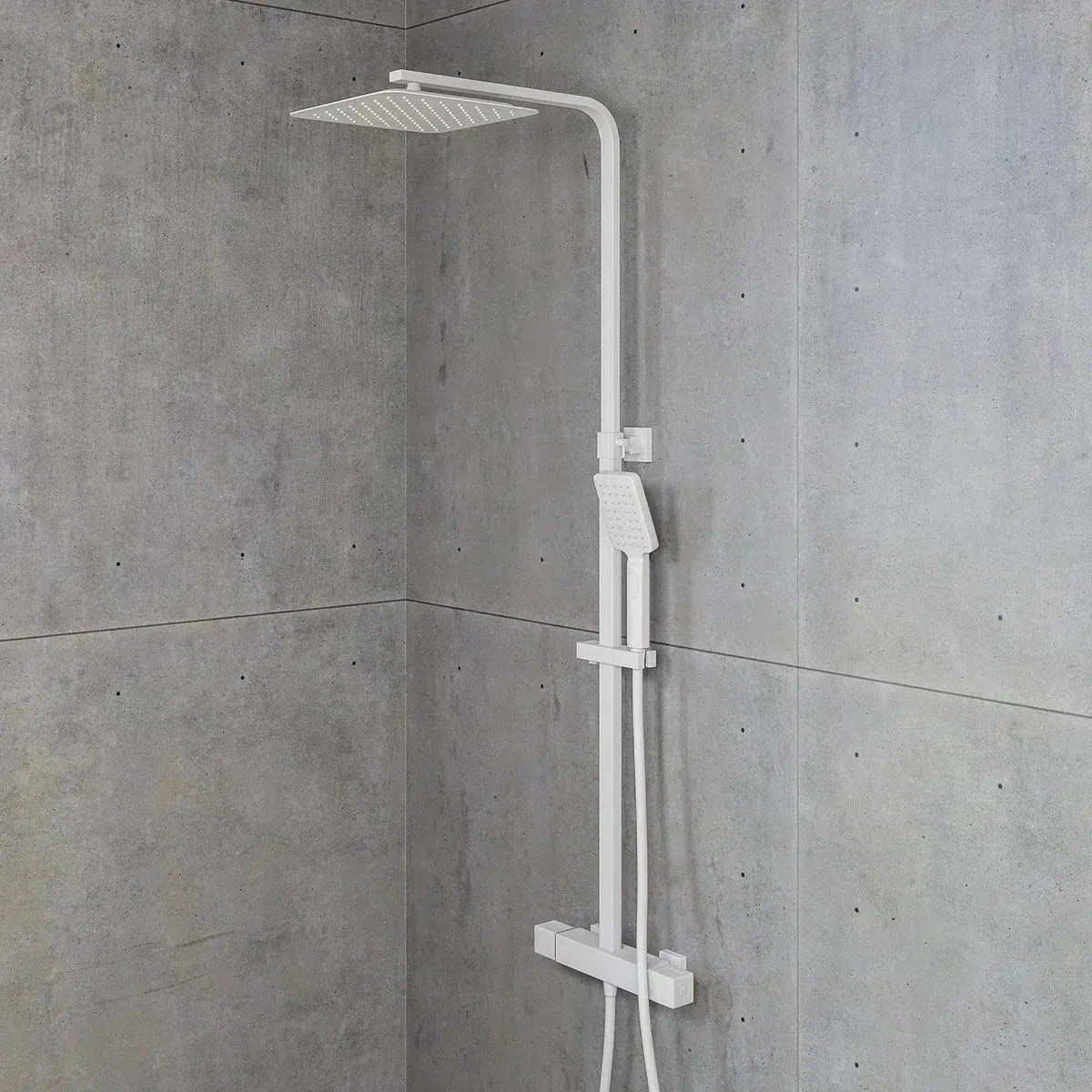 Næsby Takduschset m/Termostat blandare och 25 cm takdusch, 150 C/C