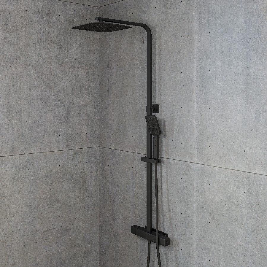 Næsby, Shower Tube Set, Black Mat - 29 cm - MASTERSTORE - 8595677103823 - Shower Tube Set - 31 - 120 - 06 - 02 - 00 - 8595677103823