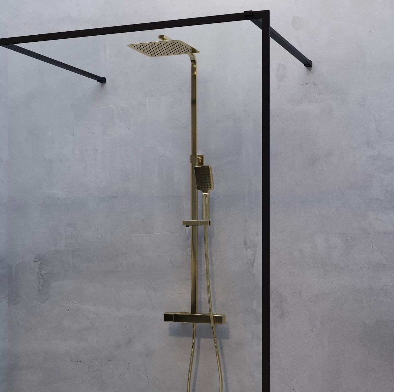 Næsby, Duschrörsset, Mässingsmatta - 29 cm - Duschrörsset - BATH DELUXE - EXCLUSIVE - 31-120-06-70-00 - BATHDELUXE SWEDEN