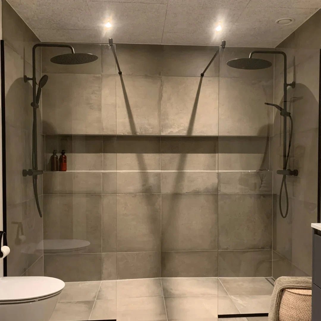 Dragør Takduschset m/Termostat blandare och 40 cm takdusch, 160 C/C - Takduschset - BATH DELUXE - EXCLUSIVE - 31 - 120 - 09 - 63 - 00 - BATHDELUXE SWEDEN