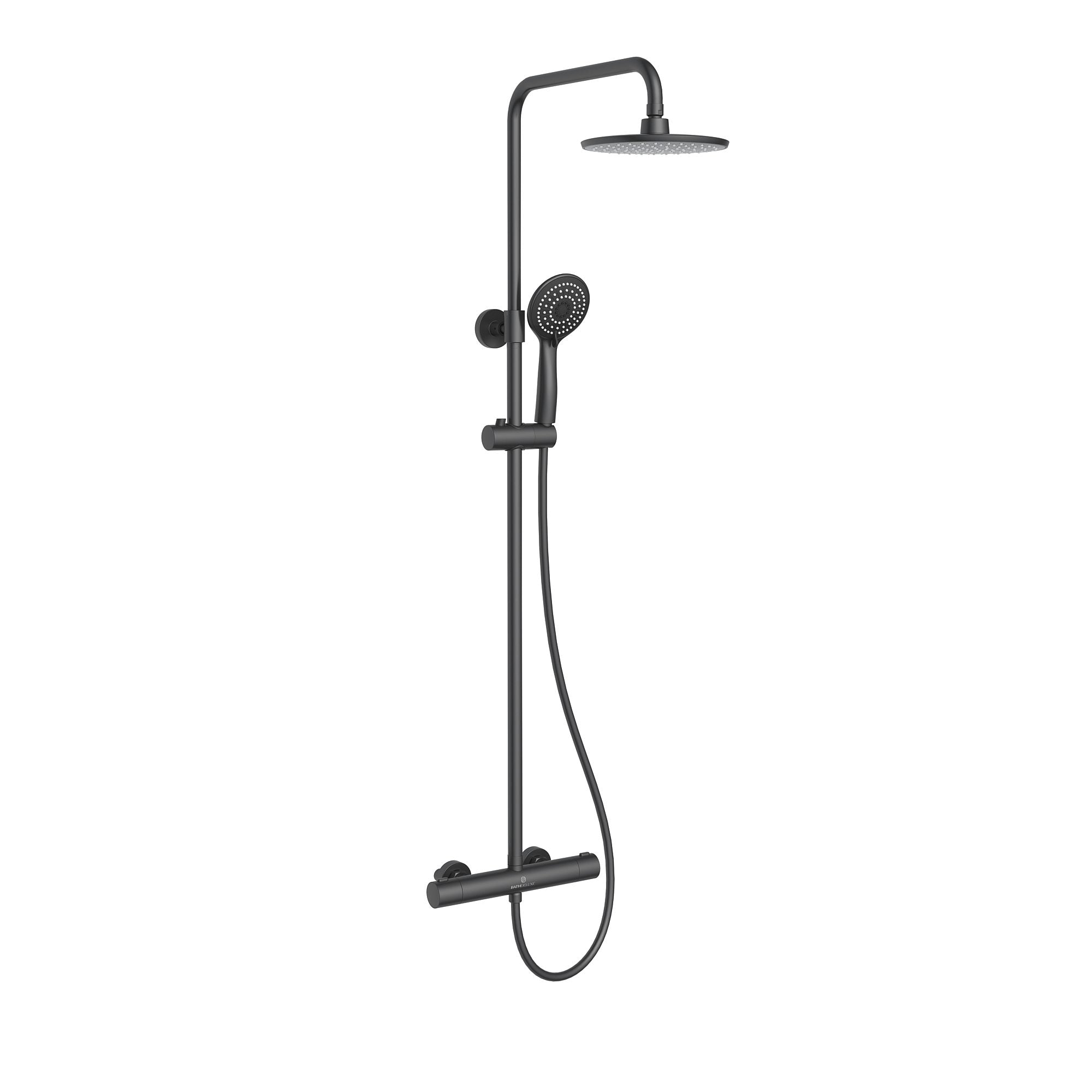 Holly, Shower Tube Set, Black Mat - 150 mm - MASTERSTORE - 8595677189476 - Shower Tube Set - 31 - 150 - 17 - 02 - 02 - 8595677189476