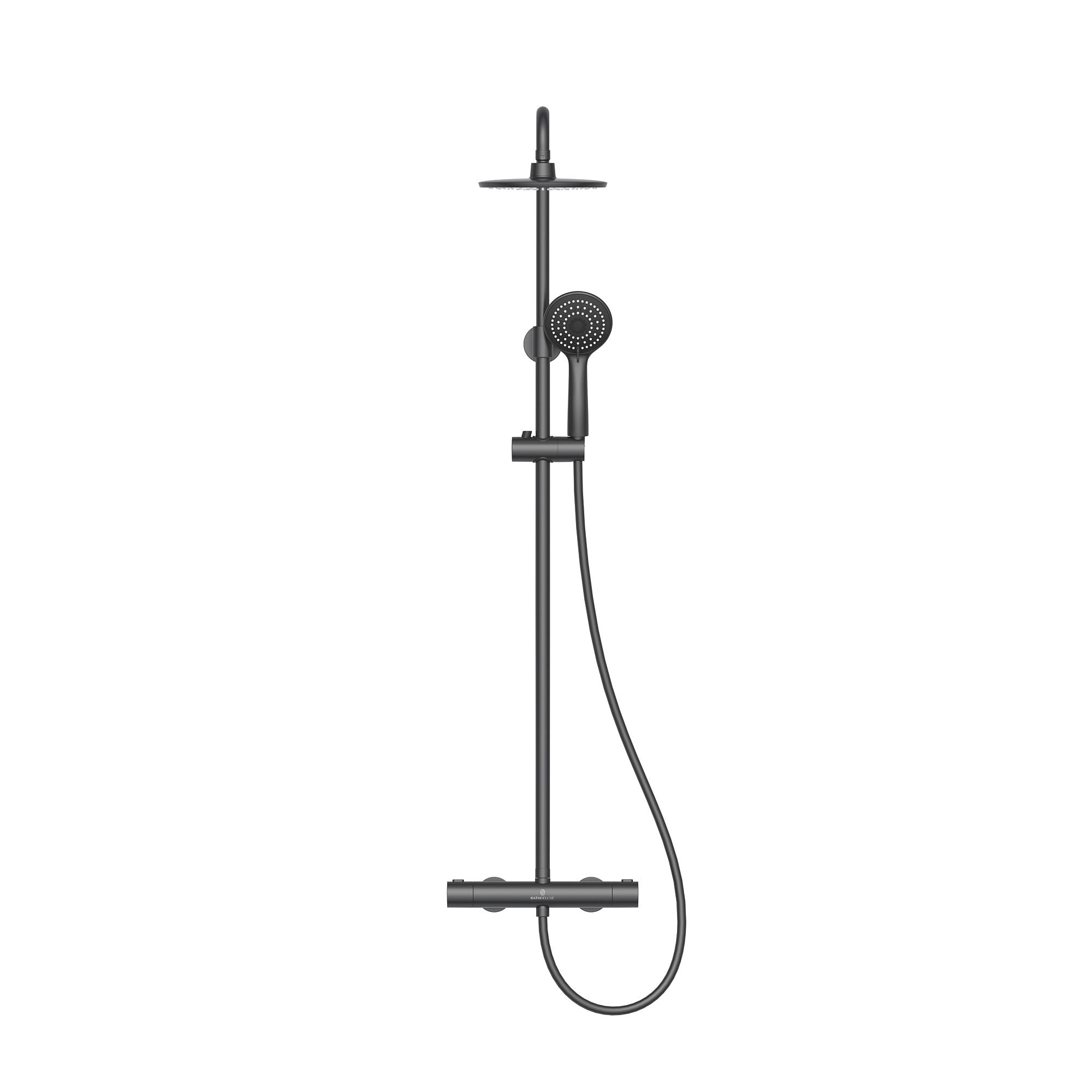 Holly, Shower Tube Set, Black Mat - 150 mm - MASTERSTORE - 8595677189476 - Shower Tube Set - 31 - 150 - 17 - 02 - 02 - 8595677189476