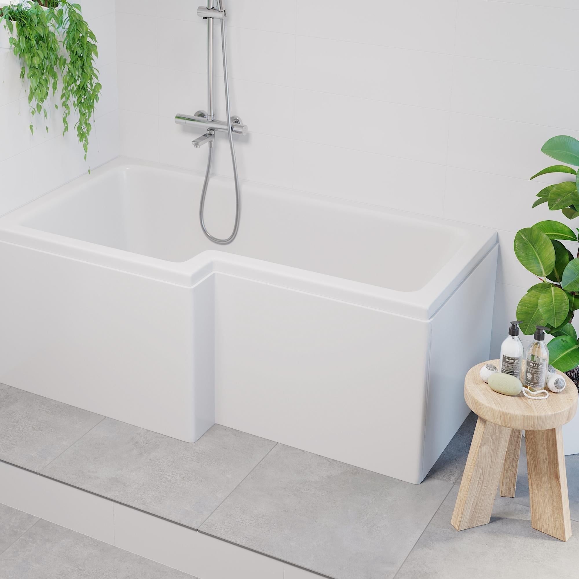 Dragør Takduschset med Badkarspip, 25 cm takdusch, Krom, 160 C/C - Takduschset - BATH DELUXE - EXCLUSIVE - 31 - 160 - 11 - 60 - 00 - BATHDELUXE SWEDEN