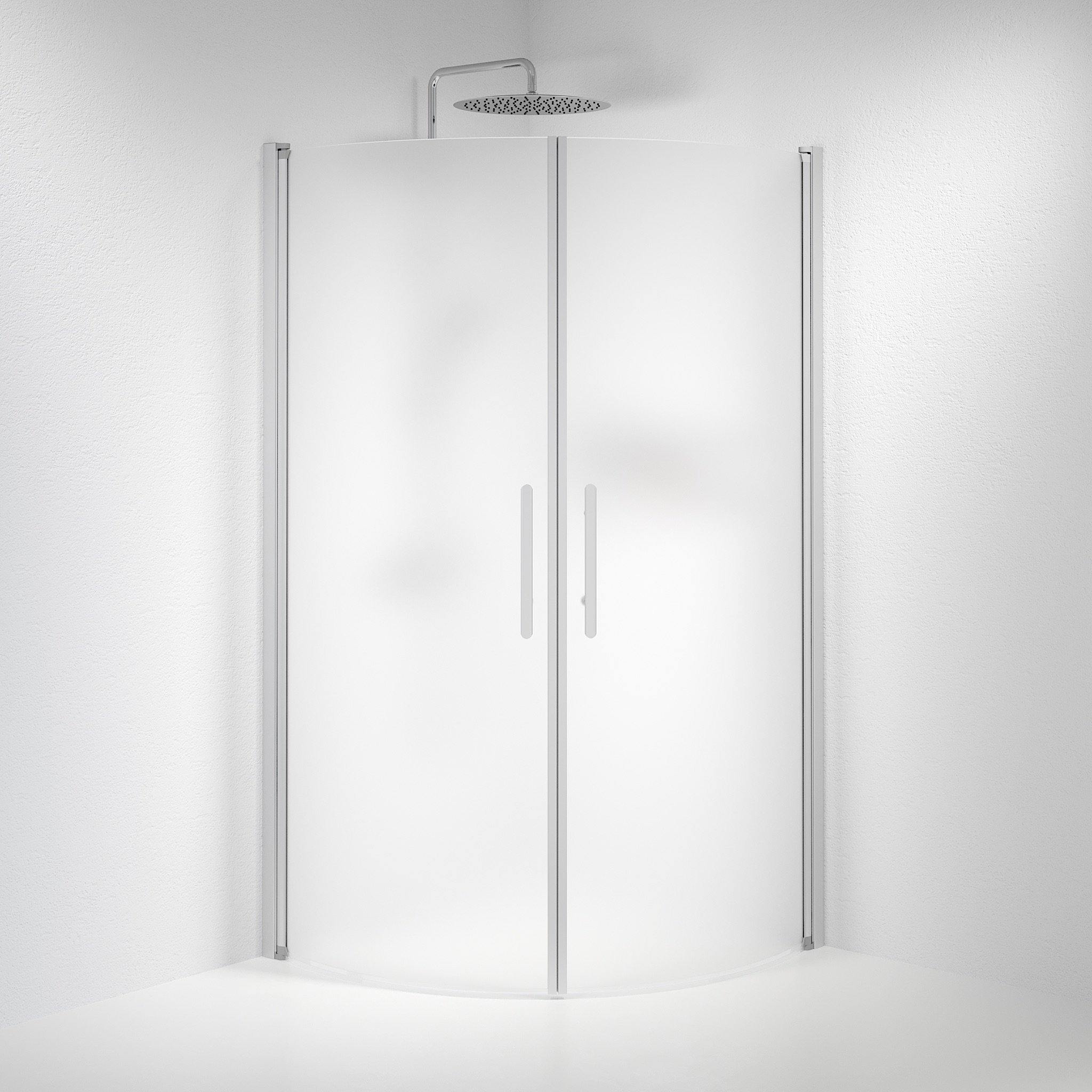 Round - Frosted, Shower Enclosure Set - Code, Matt/Satin - 70 cm - MASTERSTORE - 8595677119084 - Shower Enclosure Set - Code - 35 - 701 - 67 - 55 - 00 - 8595677119084
