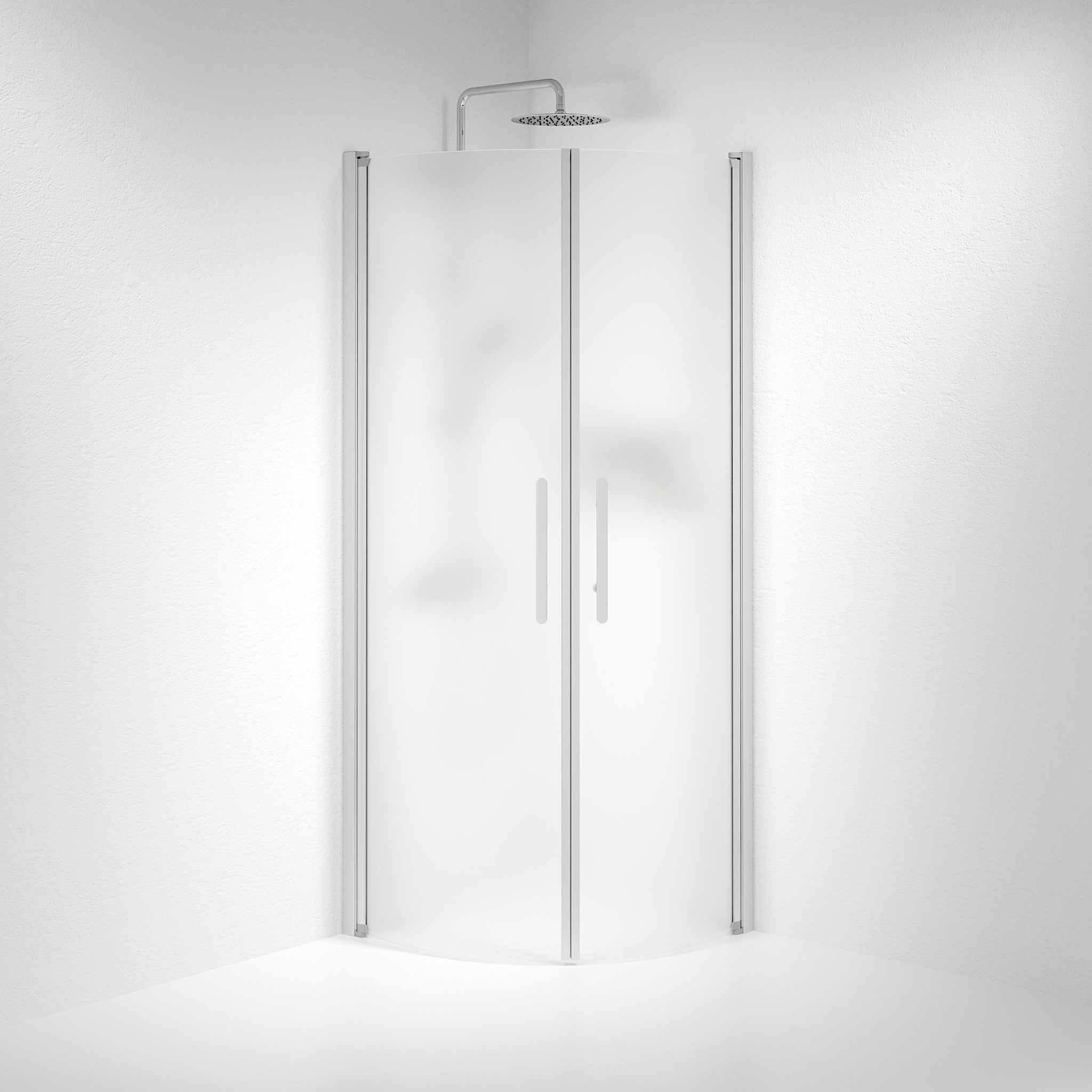 Round - Frosted, Shower Enclosure Set - Code, Matt/Satin - 70 cm - MASTERSTORE - 8595677119206 - Shower Enclosure Set - Code - 35 - 708 - 67 - 55 - 00 - 8595677119206