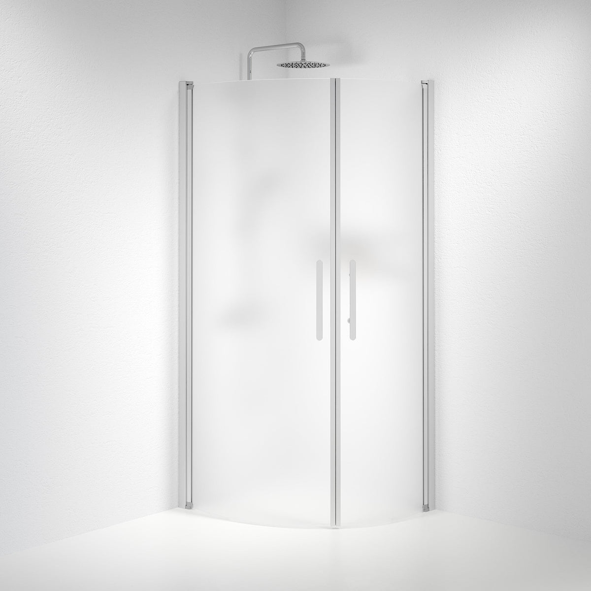 Round - Frosted, Shower Enclosure Set - Code, Matt/Satin - 80 cm - MASTERSTORE - 8595677119565 - Shower Enclosure Set - Code - 35 - 808 - 67 - 55 - 00 - 8595677119565
