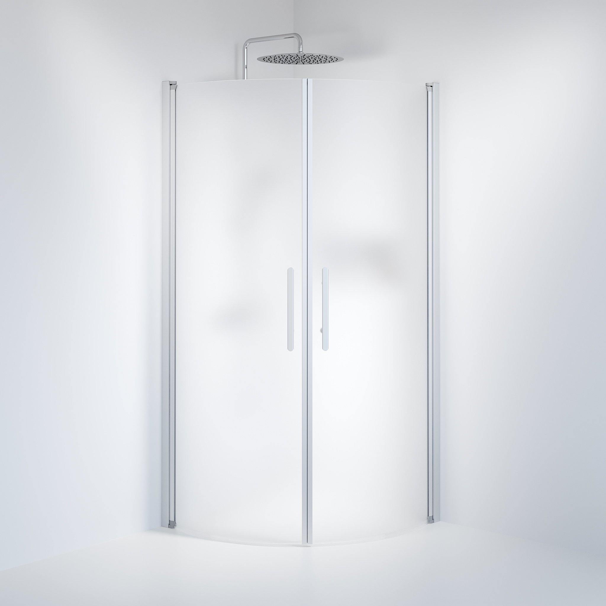 Round - Frosted, Shower Enclosure Set - Code, Matt/Satin - 90 cm - MASTERSTORE - 8595677119923 - Shower Enclosure Set - Code - 35 - 909 - 67 - 55 - 00 - 8595677119923
