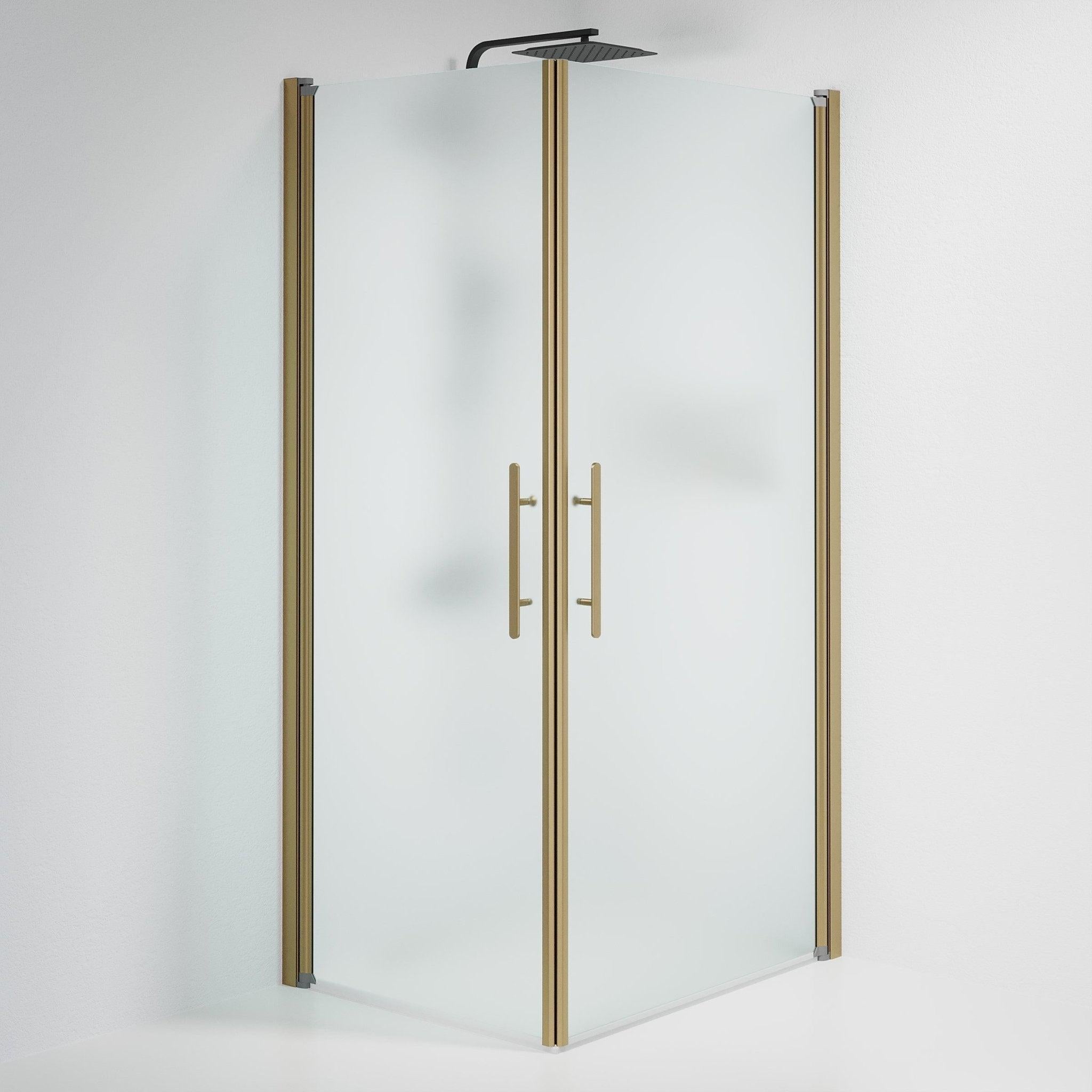 Square - Frosted, Shower Enclosure Set - Code, Matt/Bronze - 70 cm - MASTERSTORE - 8595677155365 - Shower Enclosure Set - Code - 36 - 707 - 70 - 55 - 00 - 8595677155365
