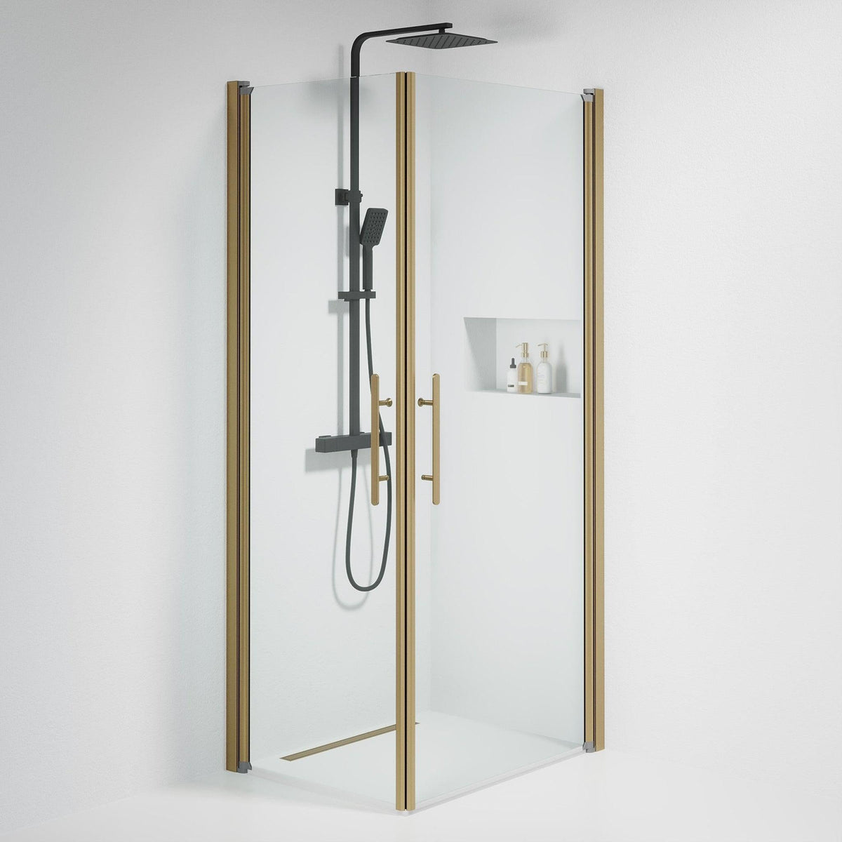 Square - Clear, Shower Enclosure Set - Code, Clear/Bronze - 70 cm - MASTERSTORE - 8595677155280 - Shower Enclosure Set - Code - 36 - 709 - 70 - 50 - 00 - 8595677155280