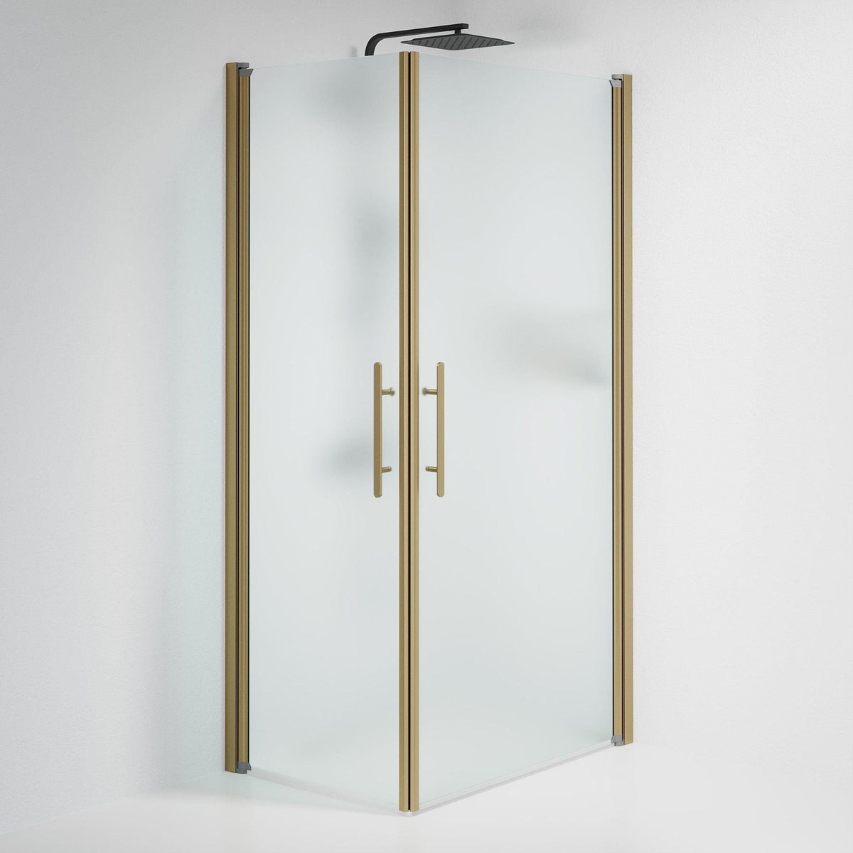Square - Frosted, Shower Enclosure Set - Code, Matt/Bronze - 70 cm - MASTERSTORE - 8595677155389 - Shower Enclosure Set - Code - 36 - 709 - 70 - 55 - 00 - 8595677155389