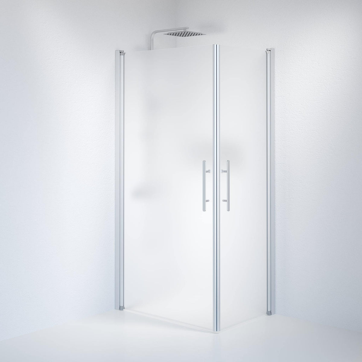 Square - Frosted, Shower Enclosure Set - Code, Matt/Satin - 80 cm - MASTERSTORE - 8595677120684 - Shower Enclosure Set - Code - 36 - 801 - 67 - 55 - 00 - 8595677120684