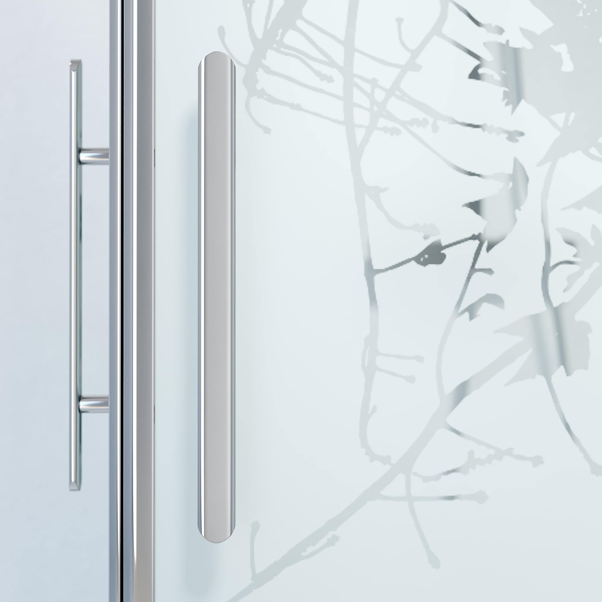 Kvadratisk - Dekor, Duschset - Kvadratisk, Dekor/Krom - 80 cm - Duschkabinset - Kod - BATH DELUXE - PRESTIGE - 36-808-60-54-00 - BATHDELUXE SWEDEN