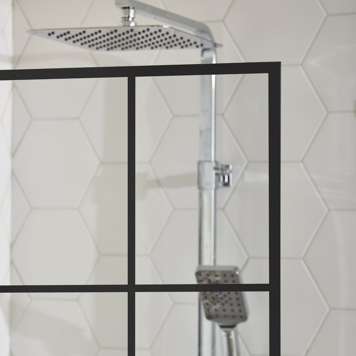 Square - Frames, Shower Enclosure Set - Code, Frame/Black - 80 cm - MASTERSTORE - 8595677120875 - Shower Enclosure Set - Code - 36 - 809 - 02 - 49 - 01 - 8595677120875
