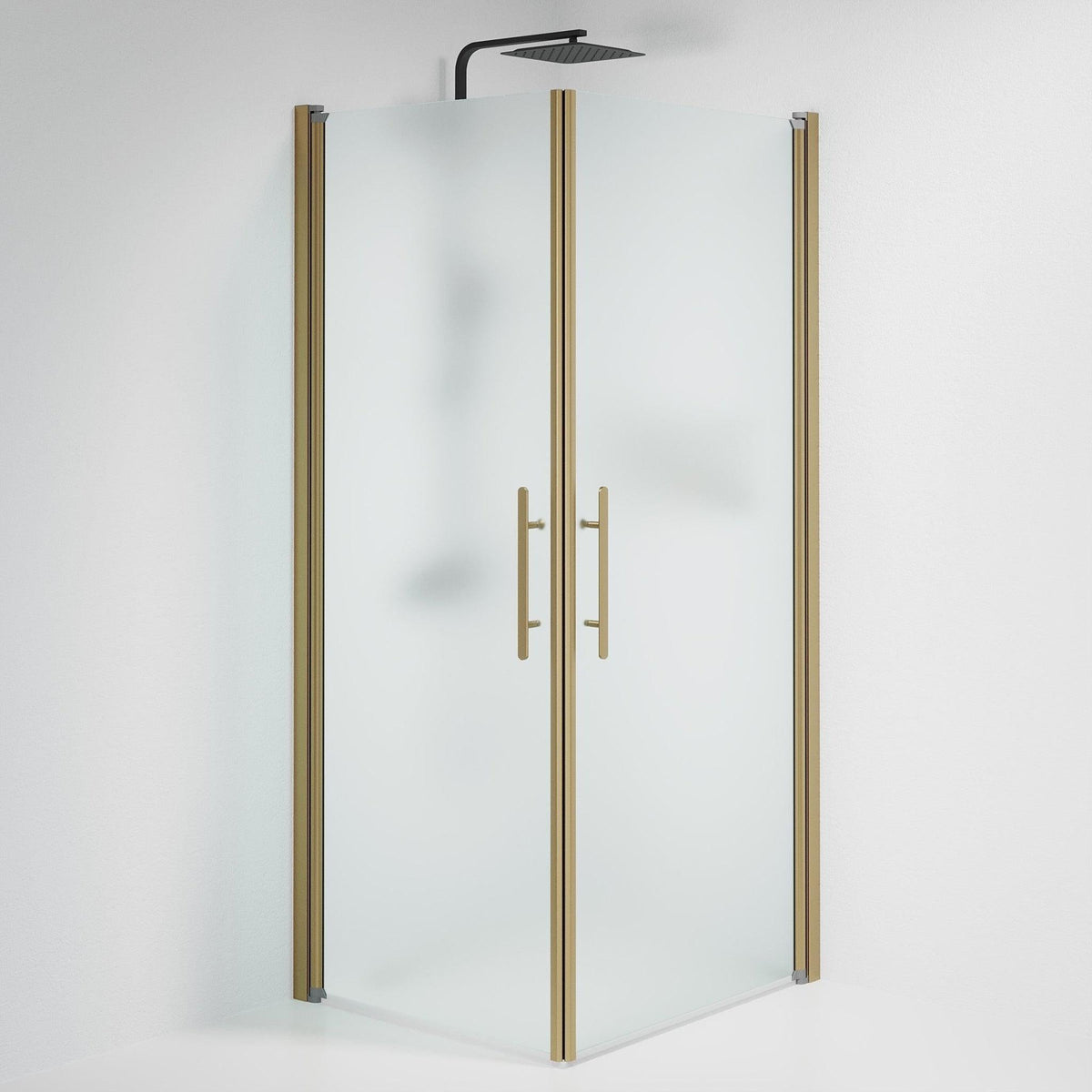 Square - Frosted, Shower Enclosure Set - Code, Matt/Bronze - 80 cm - MASTERSTORE - 8595677155419 - Shower Enclosure Set - Code - 36 - 809 - 70 - 55 - 00 - 8595677155419