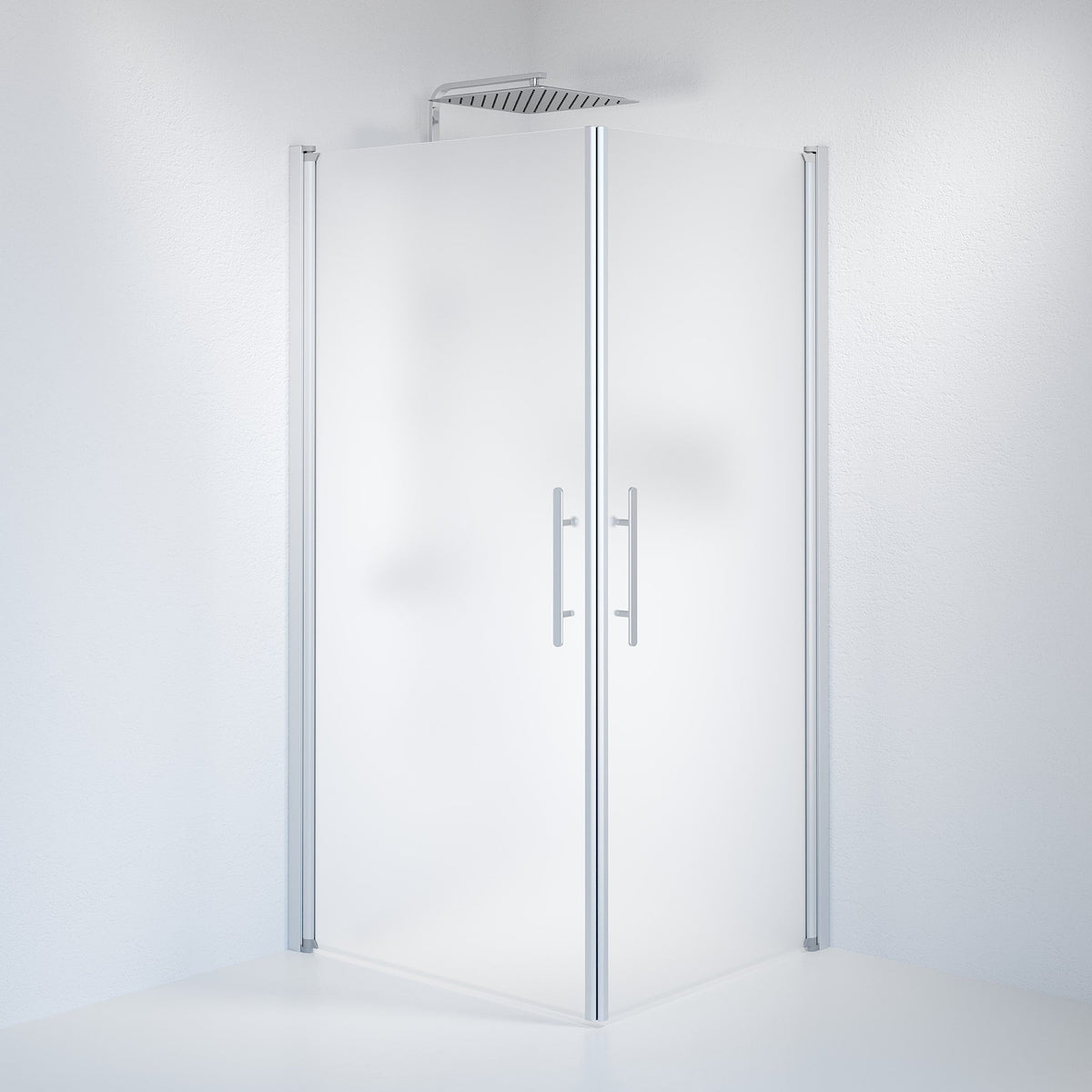 Square - Frosted, Shower Enclosure Set - Code, Matt/Satin - 90 cm - MASTERSTORE - 8595677121209 - Shower Enclosure Set - Code - 36 - 901 - 67 - 55 - 00 - 8595677121209