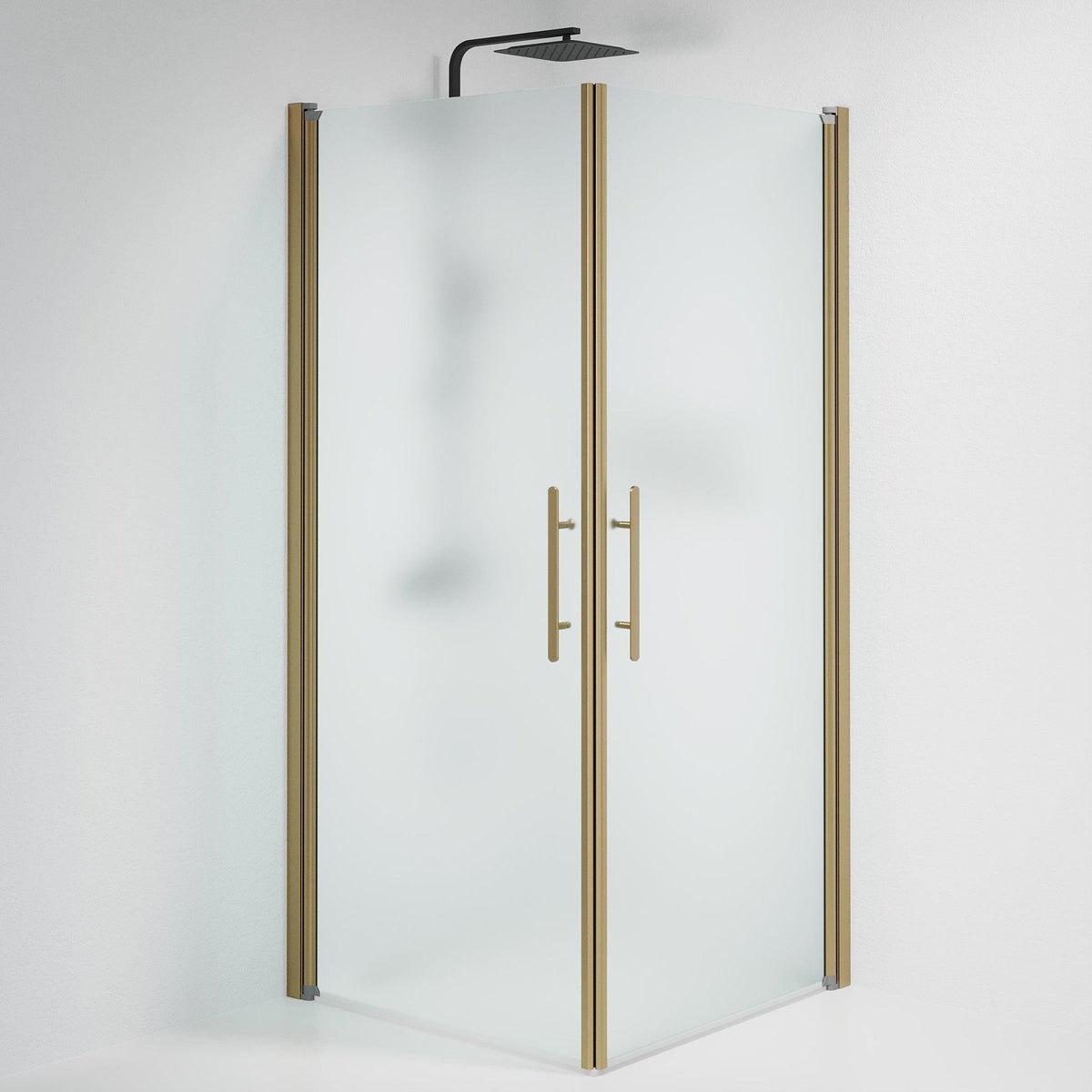 Square - Frosted, Shower Enclosure Set - Code, Matt/Bronze - 90 cm - MASTERSTORE - 8595677155433 - Shower Enclosure Set - Code - 36 - 909 - 70 - 55 - 00 - 8595677155433