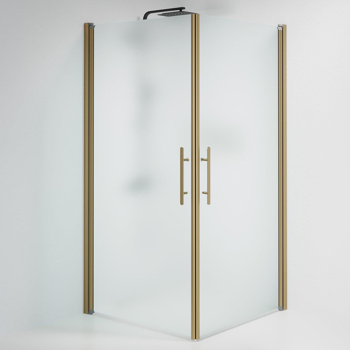 Square - Frosted, Shower Enclosure Set - Code, Matt/Bronze - 90 cm - MASTERSTORE - 8595677155433 - Shower Enclosure Set - Code - 36 - 909 - 70 - 55 - 00 - 8595677155433