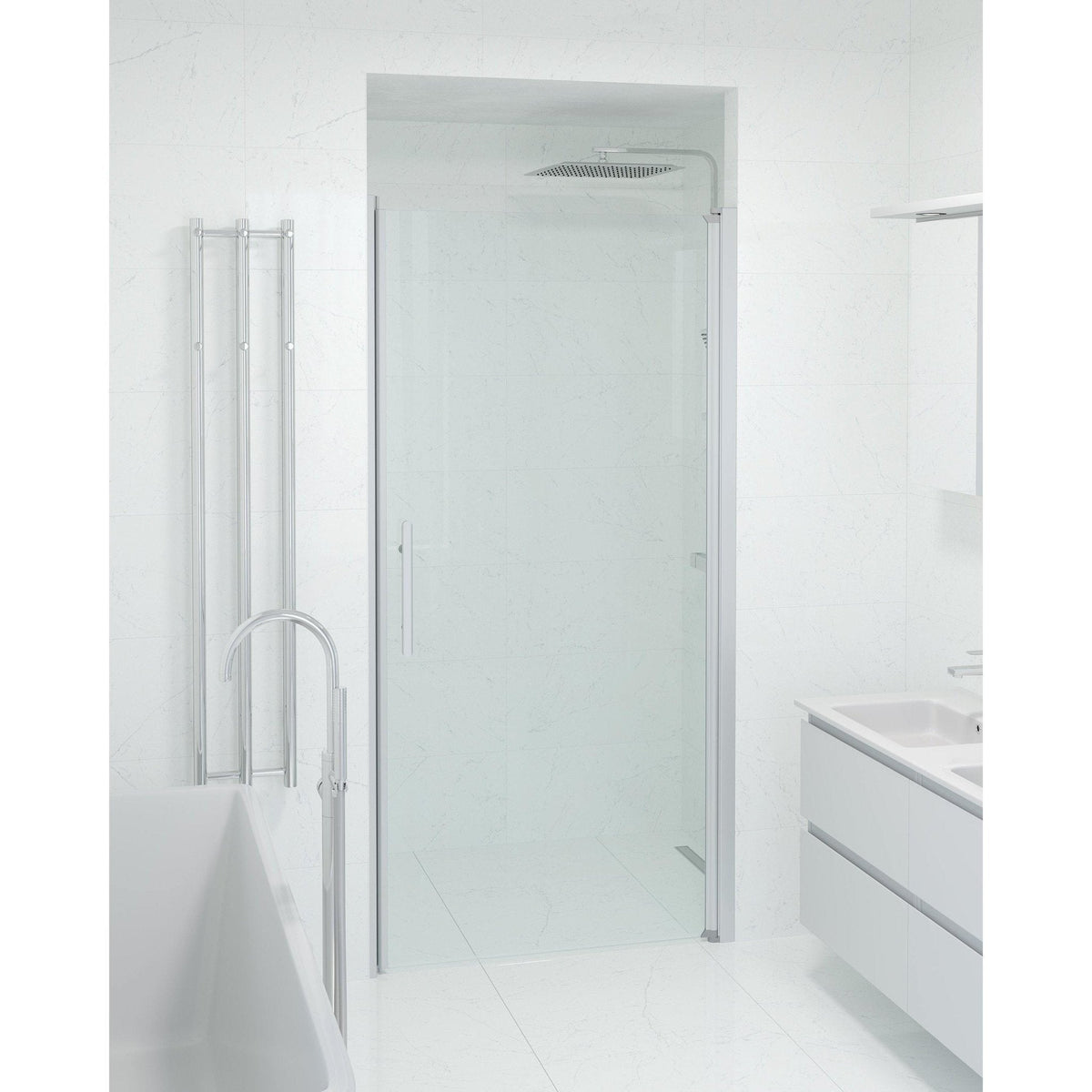 Niche - Clear, Shower Enclosure Set - Code, Clear/Satin - 70 cm - MASTERSTORE - 8595677138993 - Shower Enclosure Set - Code - 38 - 070 - 02 - 50 - 00 - 8595677138993