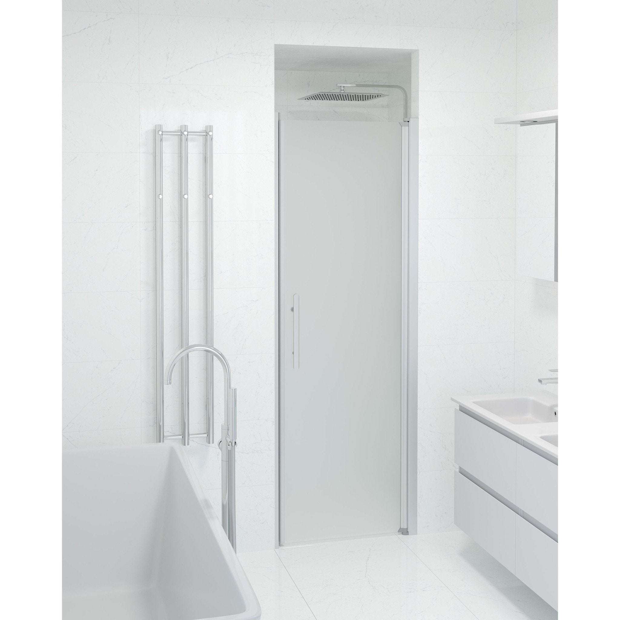 Niche - Frosted, Shower Enclosure Set - Code, Matt/Satin - 70 cm - MASTERSTORE - 8595677139051 - Shower Enclosure Set - Code - 38 - 070 - 02 - 55 - 00 - 8595677139051
