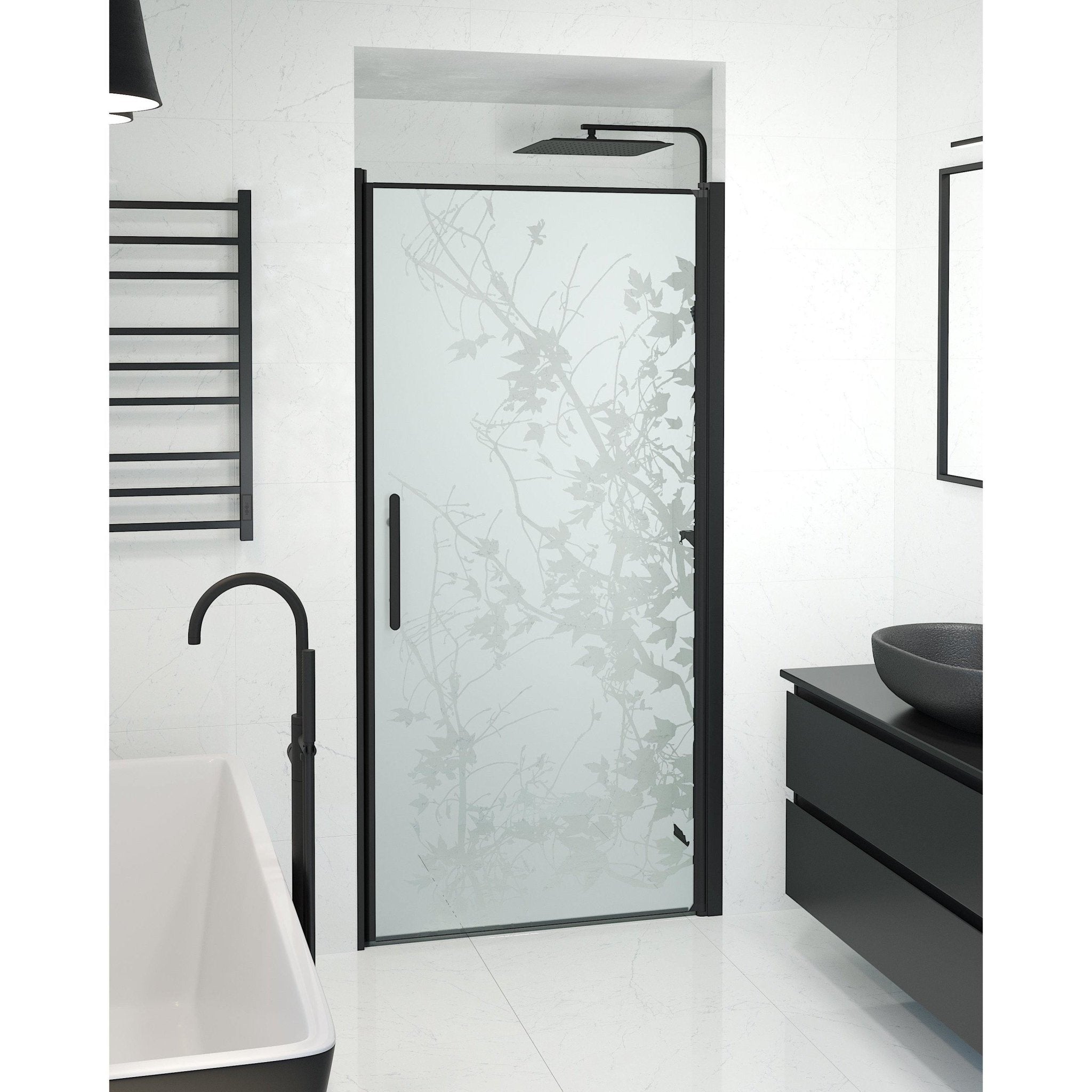Niche - Decor, Shower Enclosure Set - Code, Decor/Black - 80 cm - MASTERSTORE - 8595677139129 - Shower Enclosure Set - Code - 38 - 080 - 00 - 54 - 00 - 8595677139129