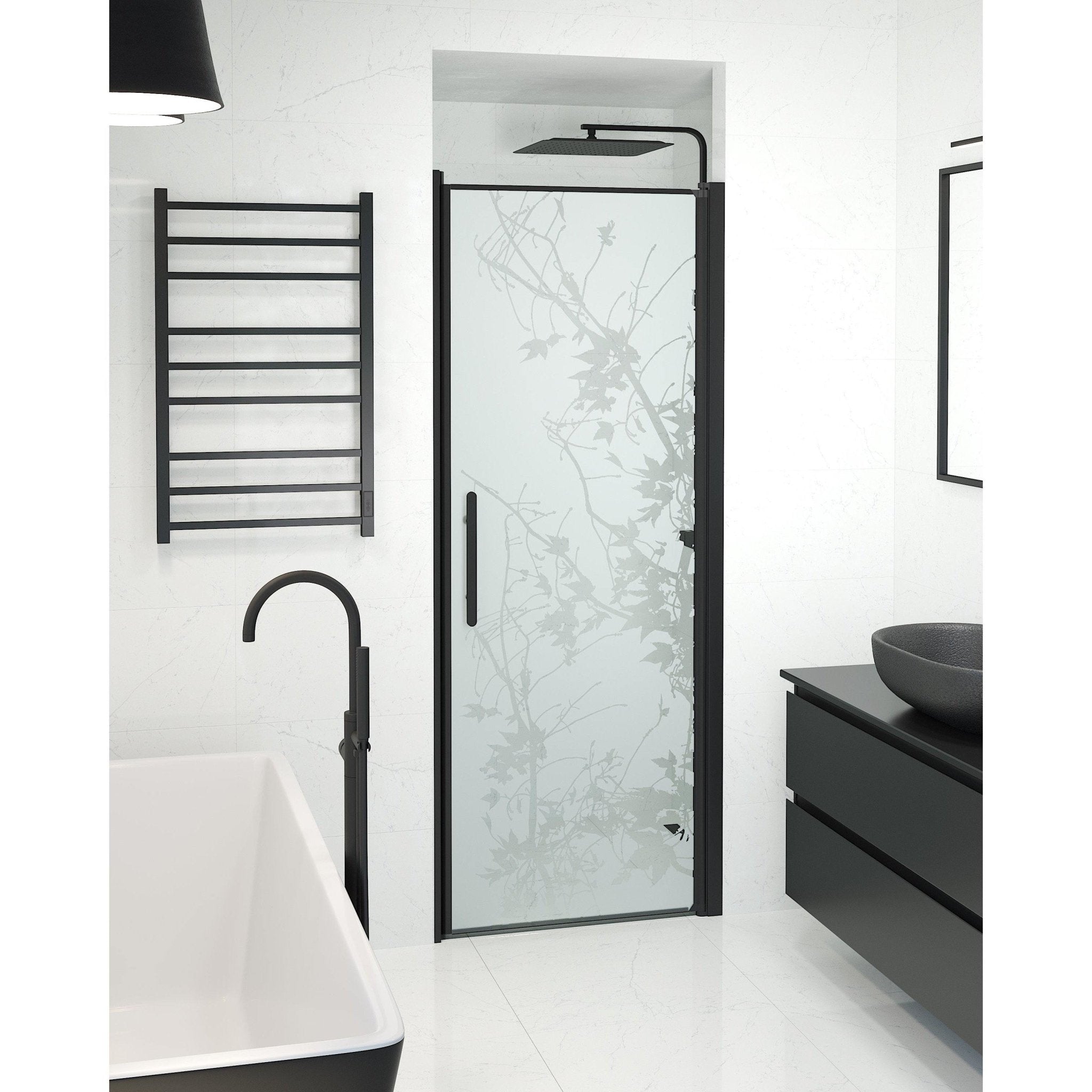 Niche - Decor, Shower Enclosure Set - Code, Decor/Black - 80 cm - MASTERSTORE - 8595677139129 - Shower Enclosure Set - Code - 38 - 080 - 00 - 54 - 00 - 8595677139129