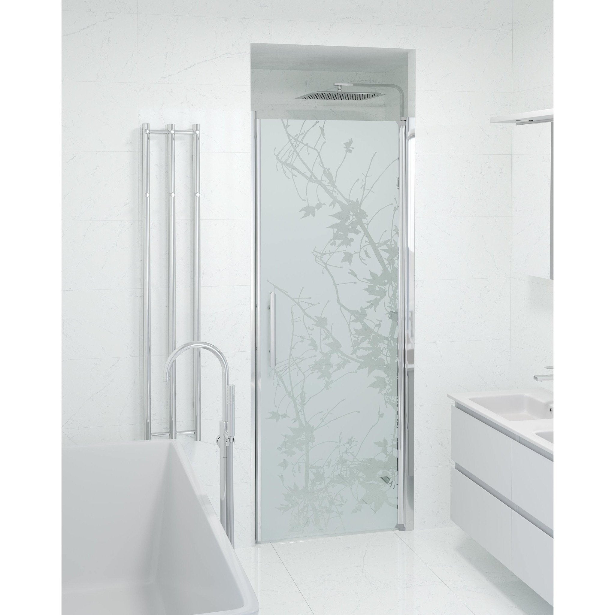 Niche - Decor, Shower Enclosure Set - Code, Decor/Chrome - 80 cm - MASTERSTORE - 8595677139136 - Shower Enclosure Set - Code - 38 - 080 - 01 - 54 - 00 - 8595677139136