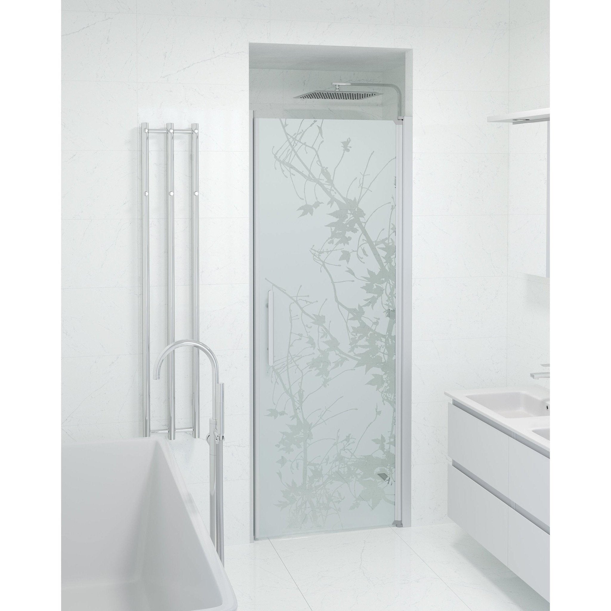 Niche - Decor, Shower Enclosure Set - Code, Decor/Satin - 80 cm - MASTERSTORE - 8595677139143 - Shower Enclosure Set - Code - 38 - 080 - 02 - 54 - 00 - 8595677139143