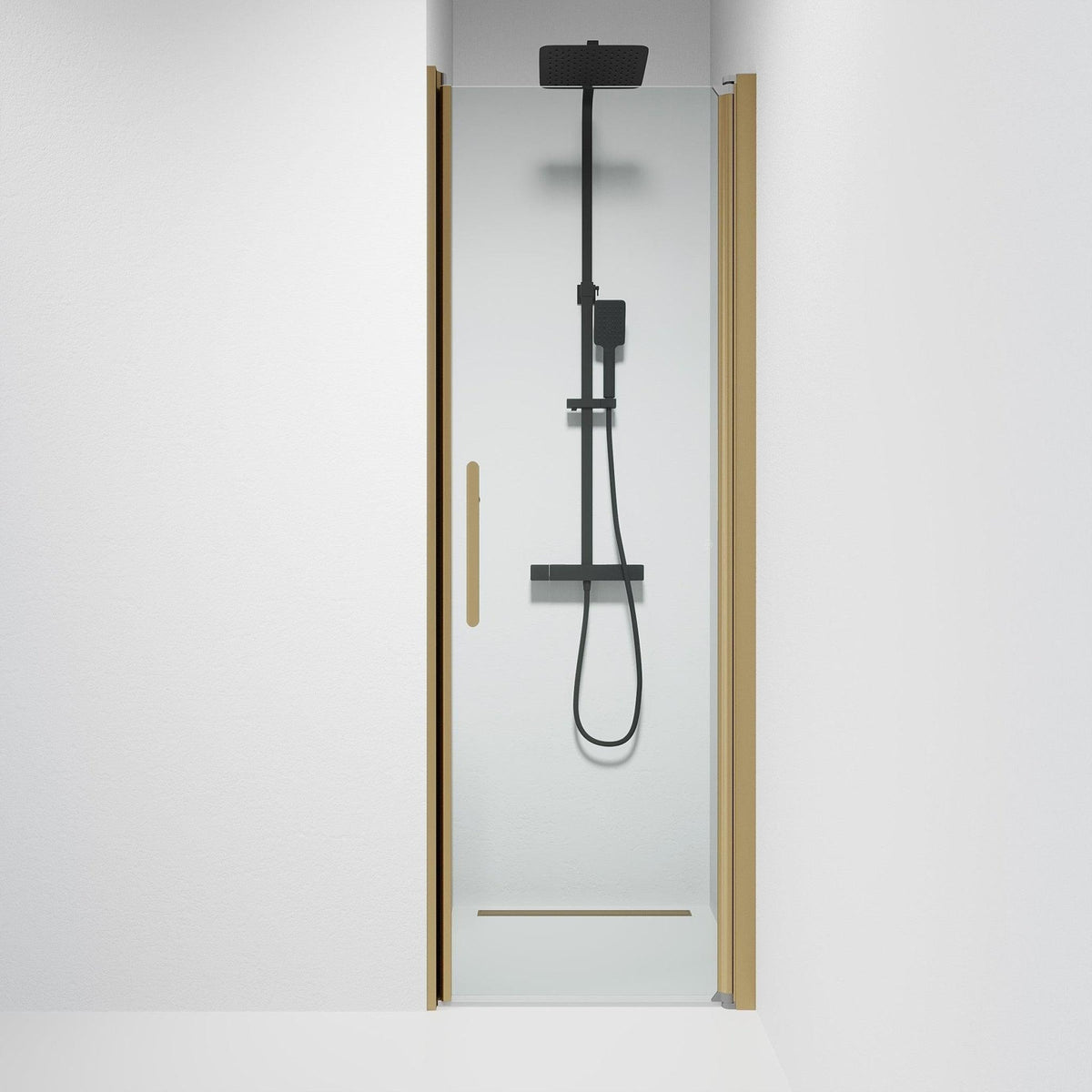 Square - Clear, Shower Enclosure Set - Code, Clear/Bronze - 80 cm - MASTERSTORE - 8595677155471 - Shower Enclosure Set - Code - 38 - 080 - 70 - 50 - 00 - 8595677155471