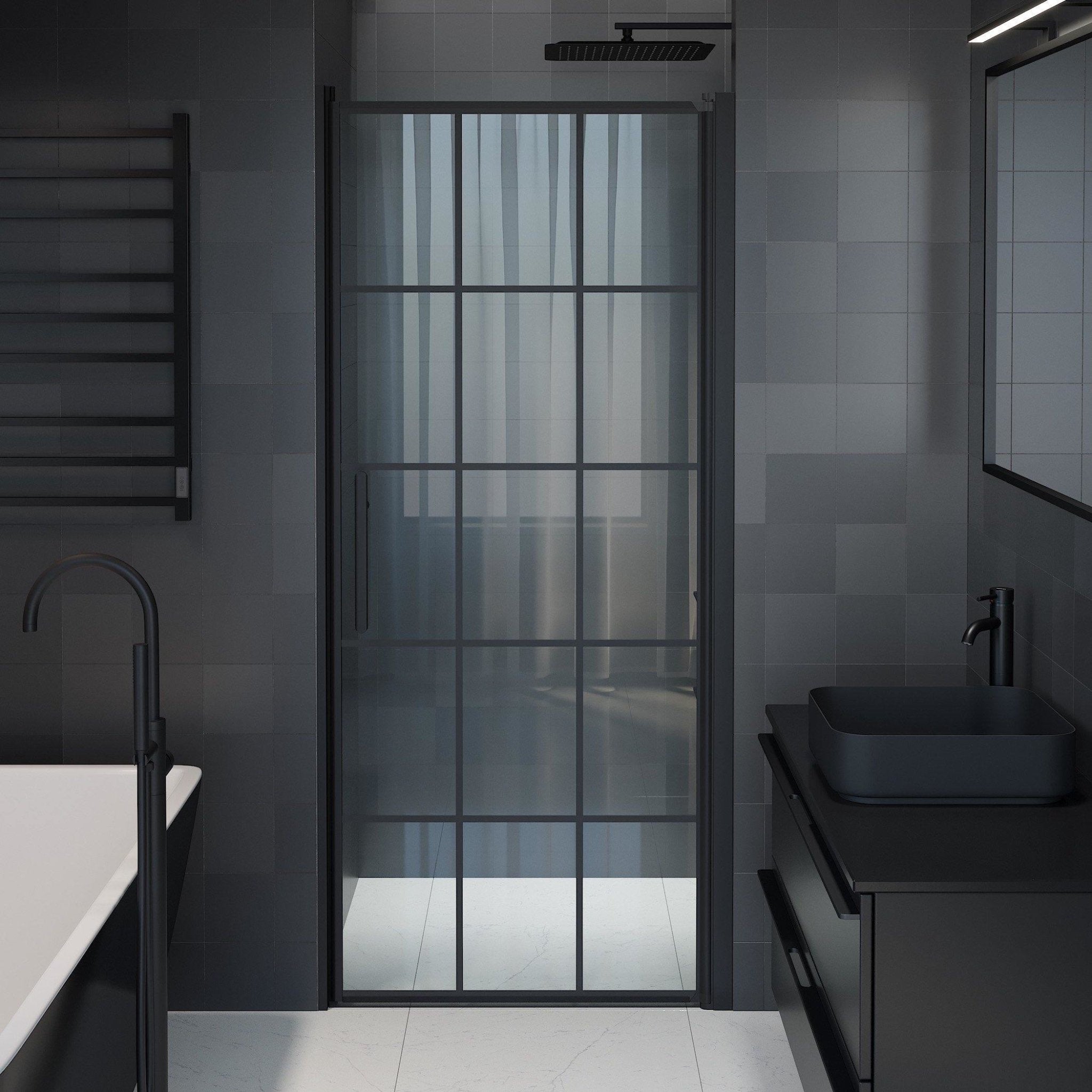 Niche - Frames, Shower Enclosure Set - Code, Frame/Black - 90 cm - MASTERSTORE - 8595677138955 - Shower Enclosure Set - Code - 38 - 090 - 00 - 59 - 00 - 8595677138955