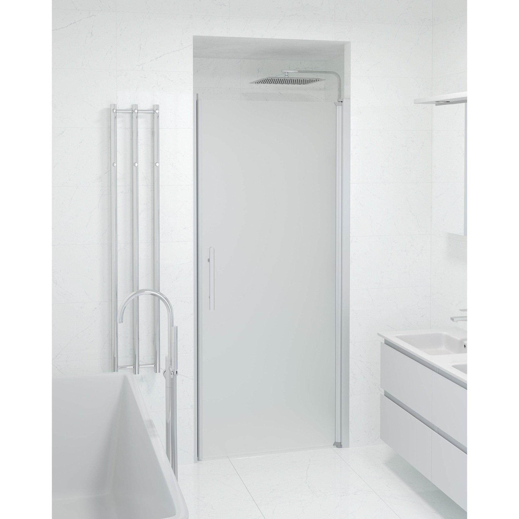Niche - Frosted, Shower Enclosure Set - Code, Matt/Satin - 90 cm - MASTERSTORE - 8595677139297 - Shower Enclosure Set - Code - 38 - 090 - 02 - 55 - 00 - 8595677139297