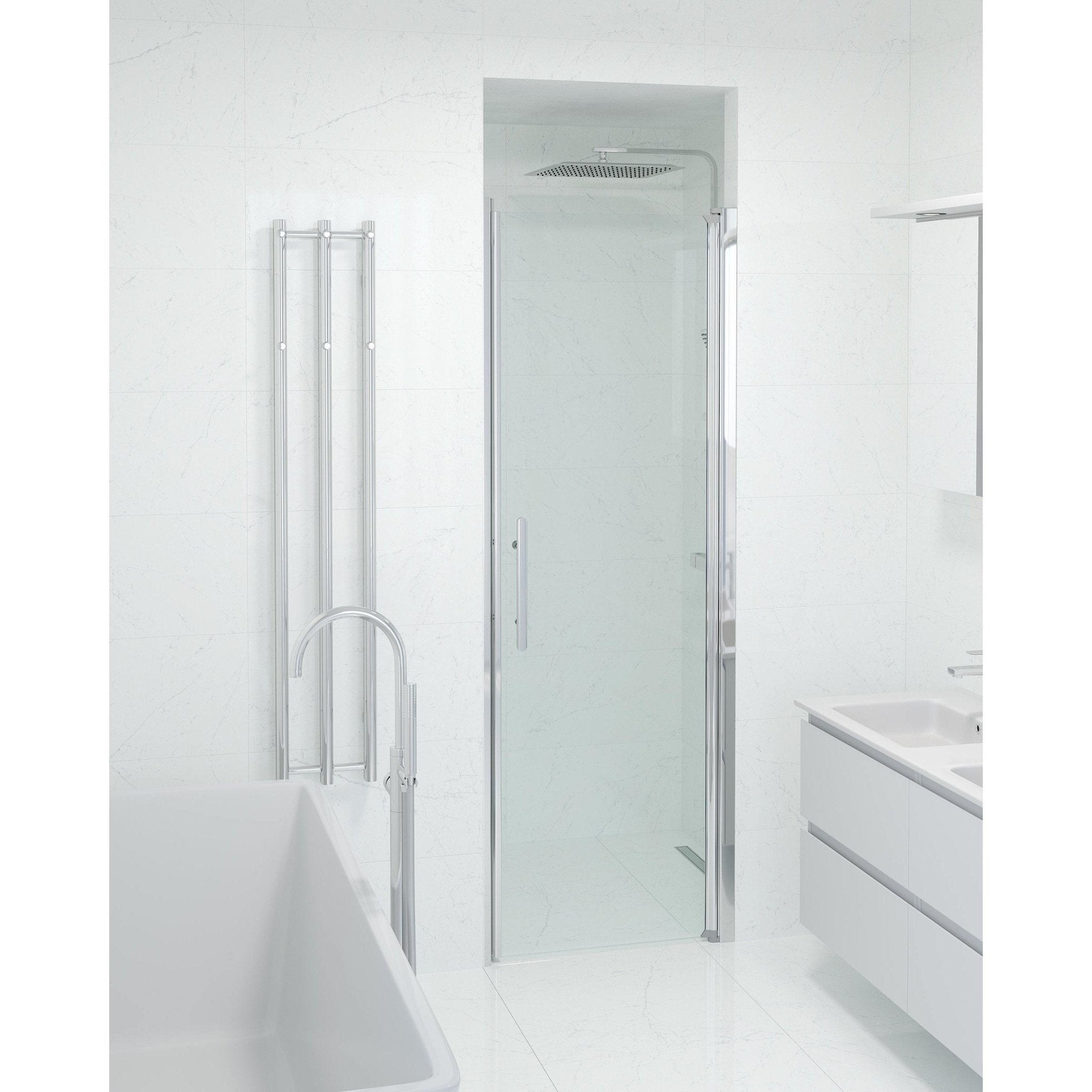 Niche - Clear, Shower Enclosure Set - Code, Clear/Chrome - 100 cm - MASTERSTORE - 8595677139341 - Shower Enclosure Set - Code - 38 - 100 - 01 - 50 - 00 - 8595677139341