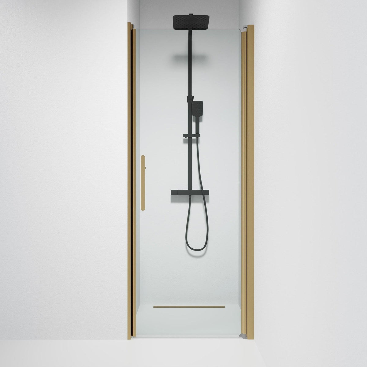 Square - Clear, Shower Enclosure Set - Code, Clear/Bronze - 100 cm - MASTERSTORE - 8595677155495 - Shower Enclosure Set - Code - 38 - 100 - 70 - 50 - 00 - 8595677155495