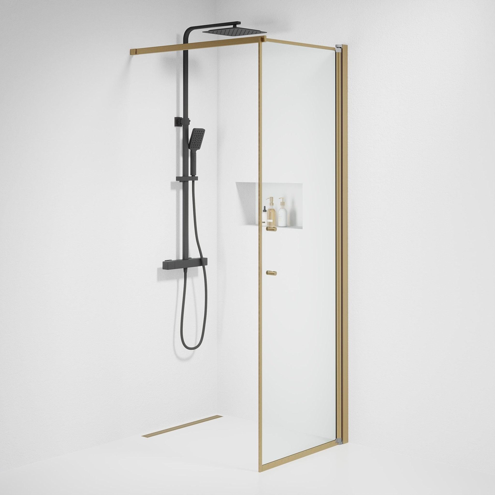 Square - Clear, Shower Enclosure Set - Code, Clear/Bronze - 70 cm - MASTERSTORE - 8595677155549 - Shower Enclosure Set - Code - 39 - 070 - 70 - 50 - 00 - 8595677155549