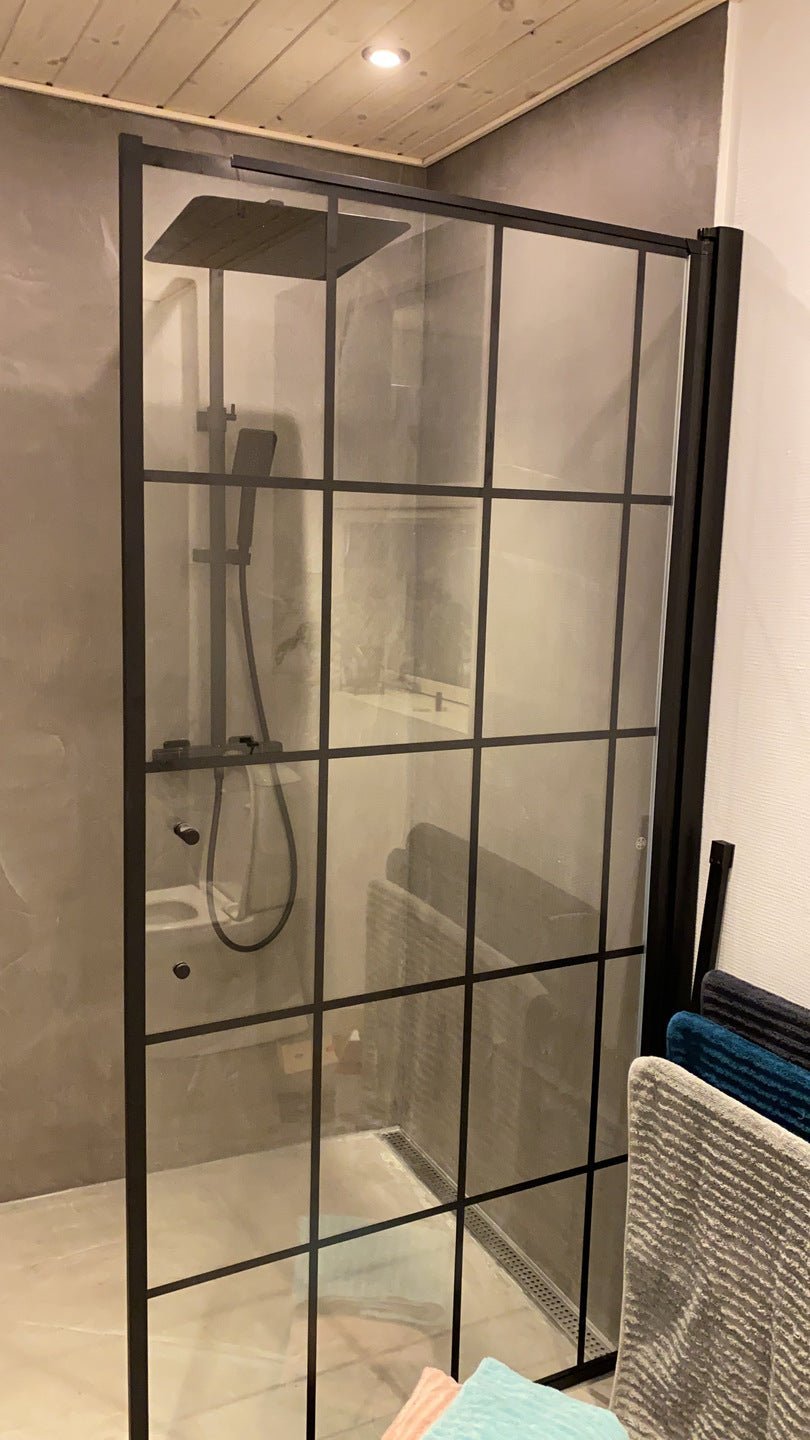 Wall - Frames, Shower Enclosure Set - Code, Frame/Black - 80 cm - MASTERSTORE - 8595677121520 - Shower Enclosure Set - Code - 39 - 080 - 02 - 49 - 01 - 8595677121520