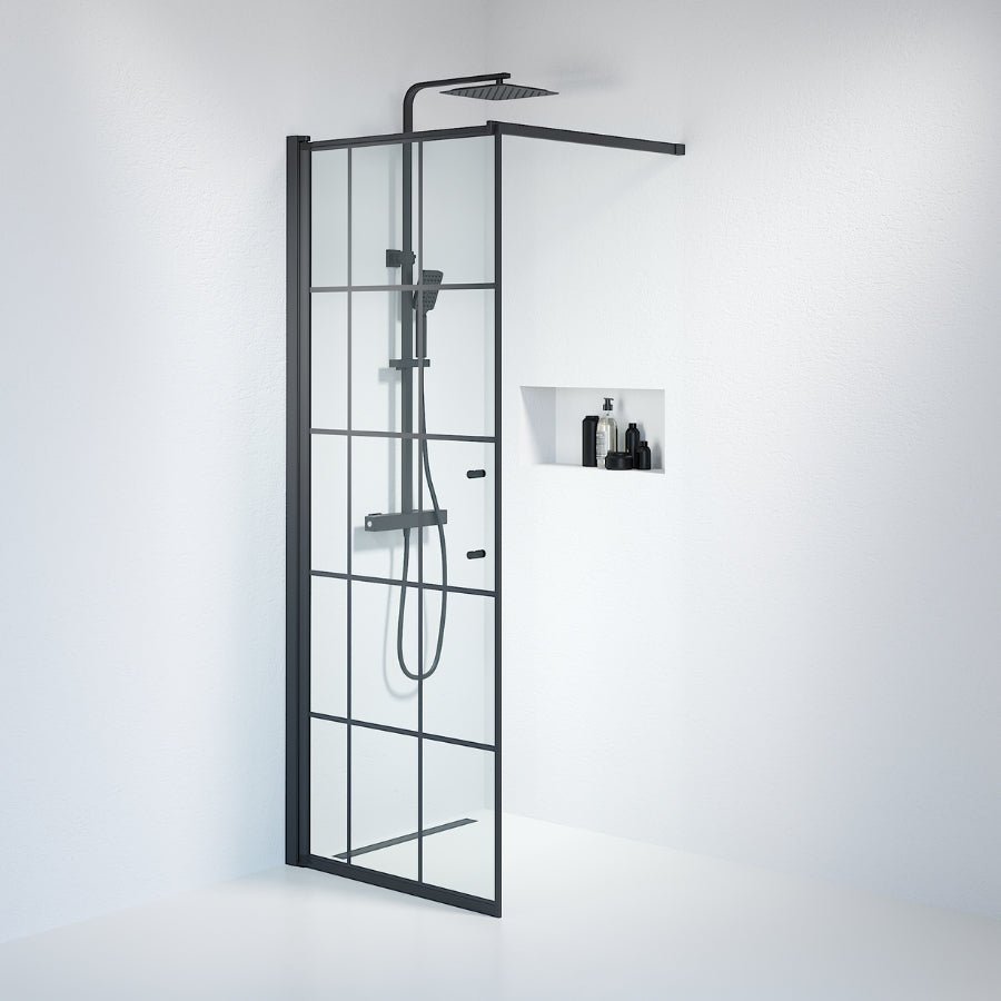 Wall - Frames, Shower Enclosure Set - Code, Frame/Black - 80 cm - MASTERSTORE - 8595677121520 - Shower Enclosure Set - Code - 39 - 080 - 02 - 49 - 01 - 8595677121520