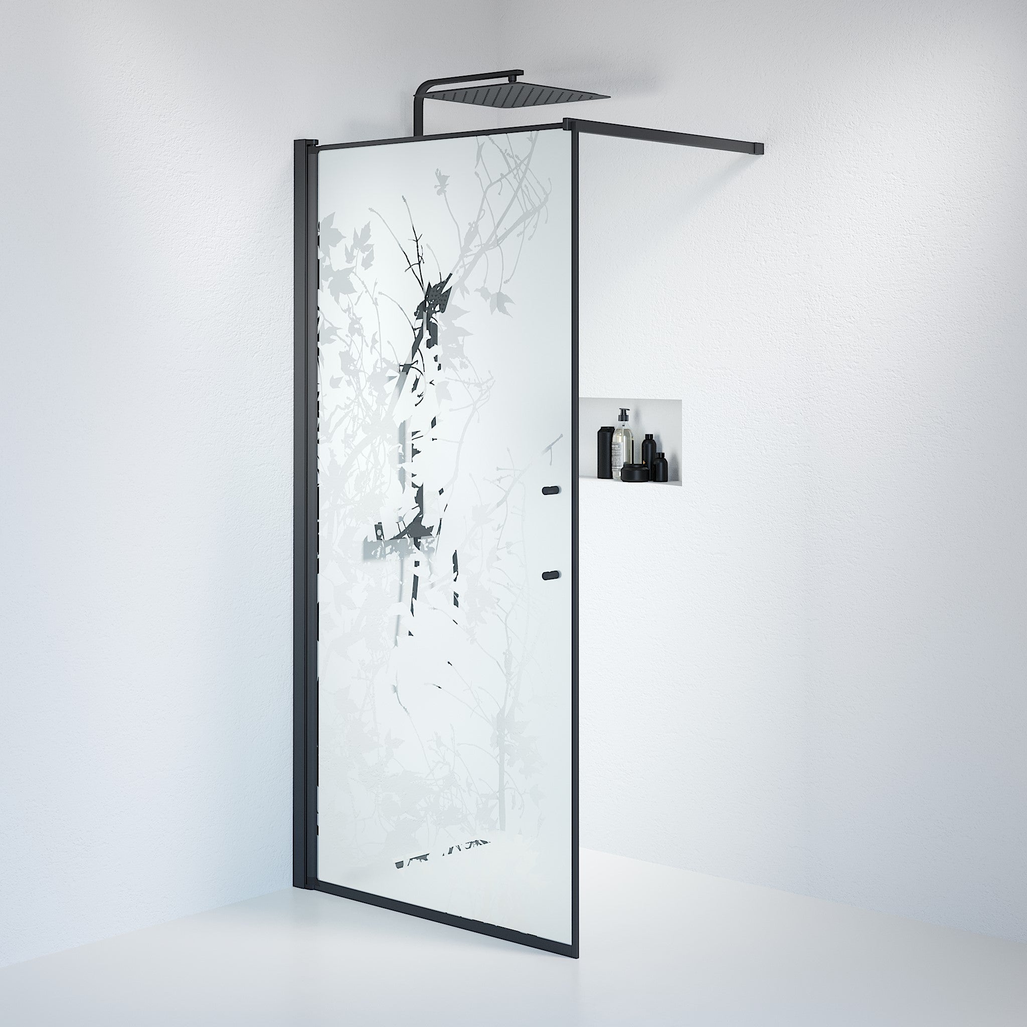 Wall - Decor, Shower Enclosure Set - Code, Decor/Black - 80 cm - MASTERSTORE - 8595677121490 - Shower Enclosure Set - Code - 39 - 080 - 02 - 54 - 00 - 8595677121490