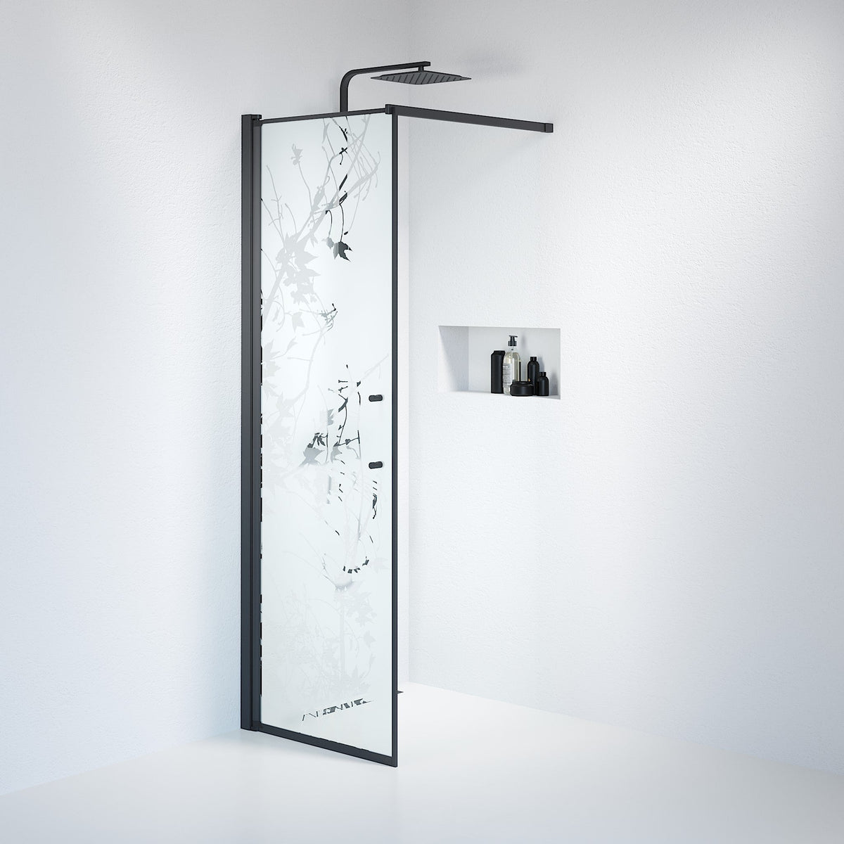 Wall - Decor, Shower Enclosure Set - Code, Decor/Black - 80 cm - MASTERSTORE - 8595677121490 - Shower Enclosure Set - Code - 39 - 080 - 02 - 54 - 00 - 8595677121490