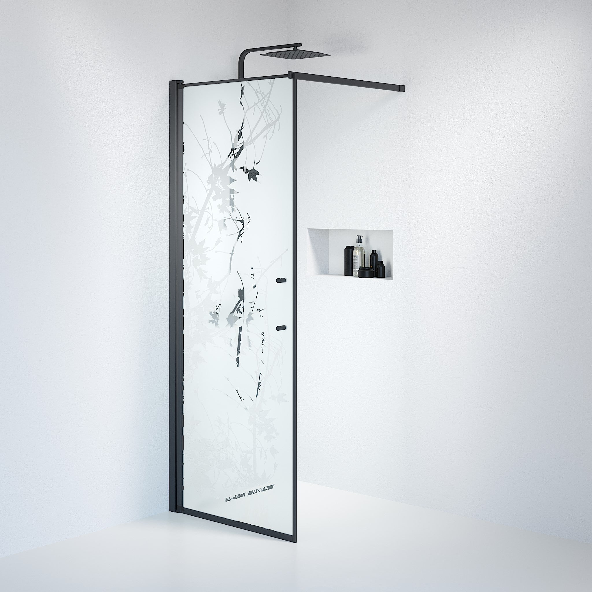 Wall - Decor, Shower Encl. Set - Wall, Decor/Black - 80 cm - MASTERSTORE - 8595677121490 - Shower Enclosure Set - Code - 39-080-02-54-00 - 8595677121490