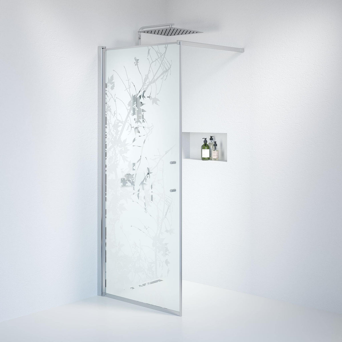 Wall - Decor, Shower Enclosure Set - Code, Decor/Chrome - 80 cm - MASTERSTORE - 8595677121544 - Shower Enclosure Set - Code - 39 - 080 - 60 - 54 - 00 - 8595677121544