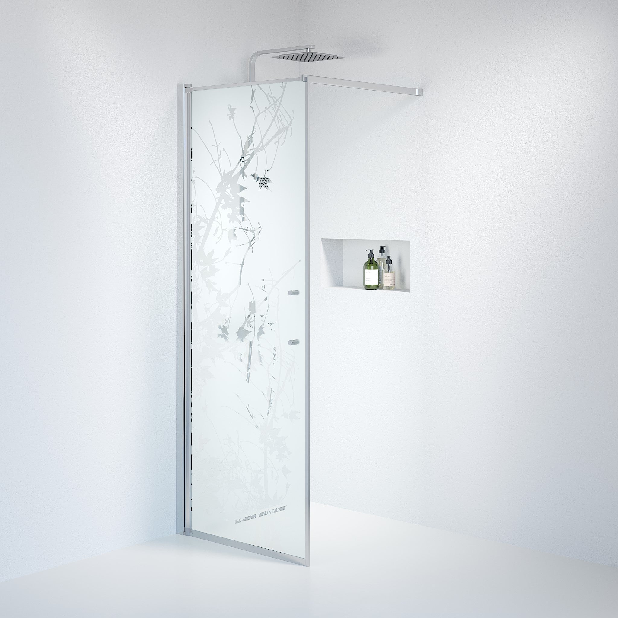 Wall - Decor, Shower Enclosure Set - Code, Decor/Chrome - 80 cm - MASTERSTORE - 8595677121544 - Shower Enclosure Set - Code - 39 - 080 - 60 - 54 - 00 - 8595677121544